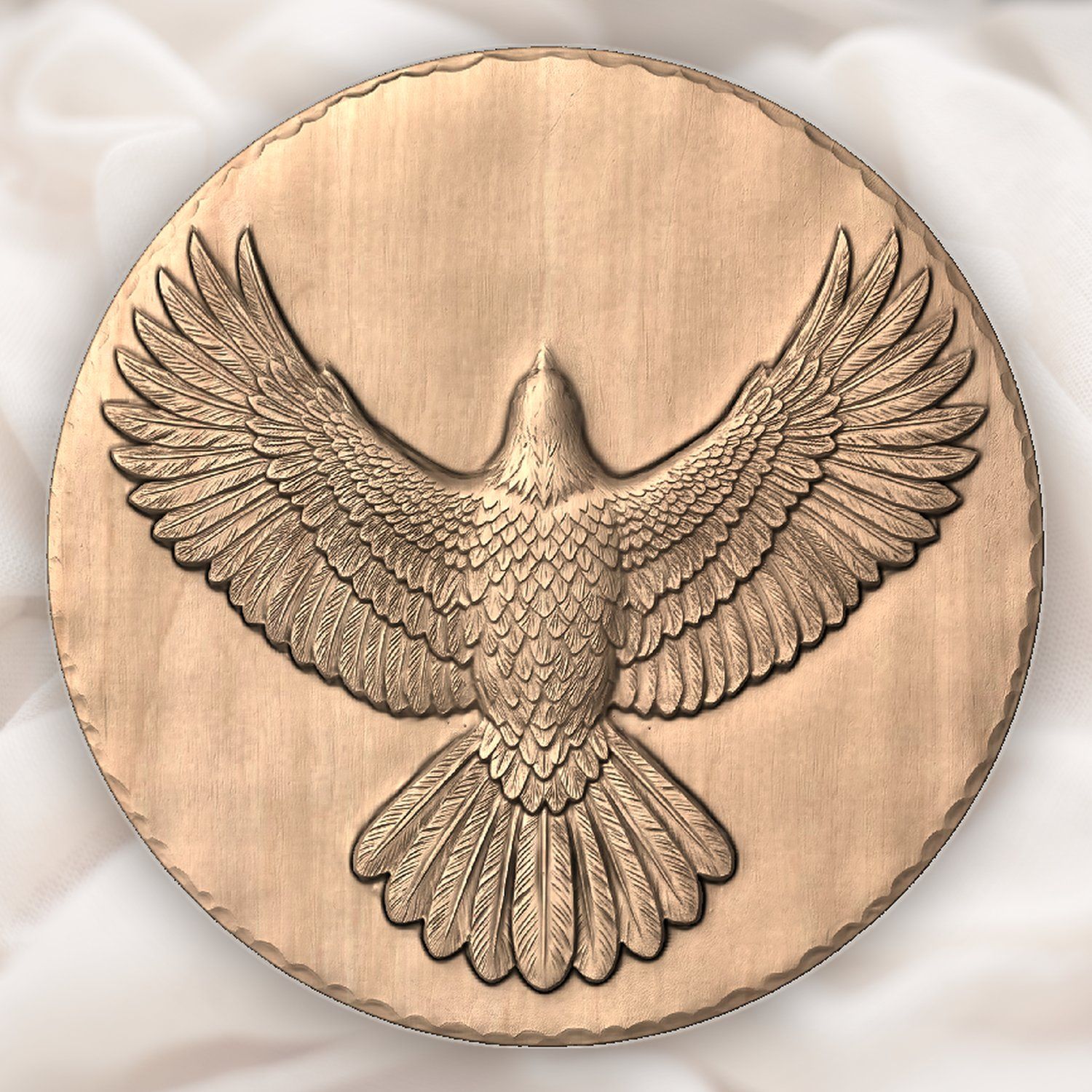 Soaring Bald Eagle Wingspan CNC Relief STL bas-relief STL — view 4