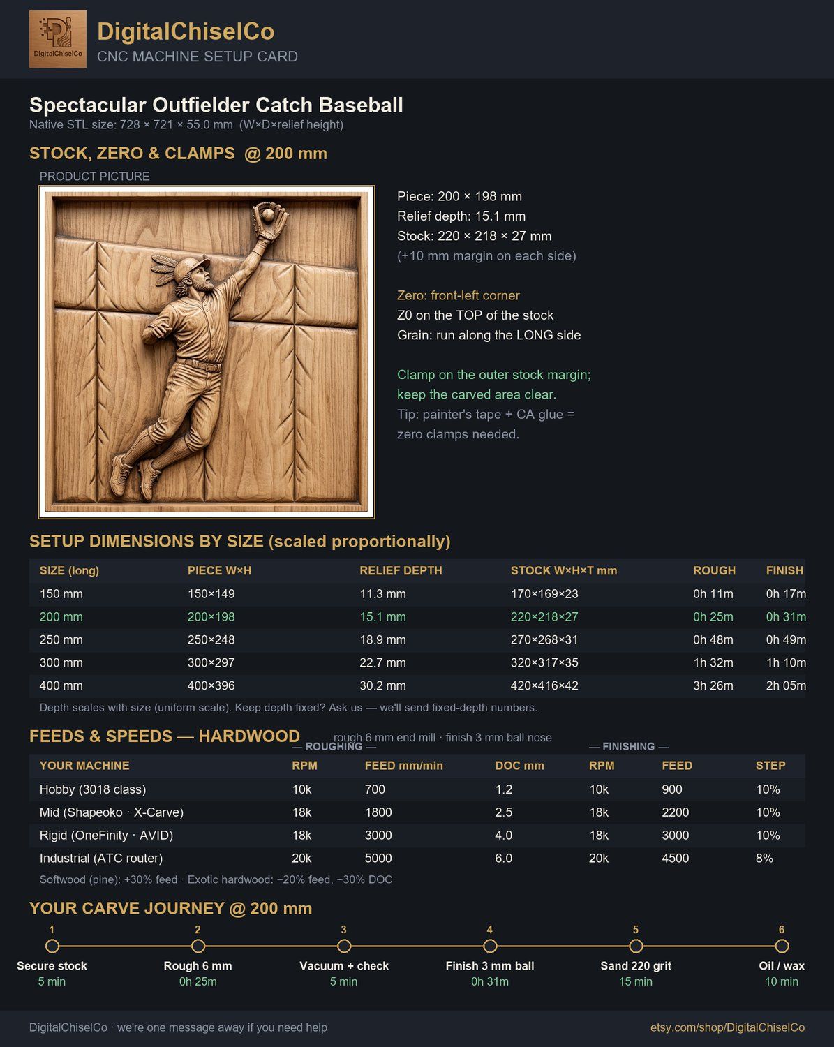 Spectacular Outfielder Catch Baseball CNC Relief STL bas-relief STL — view 5