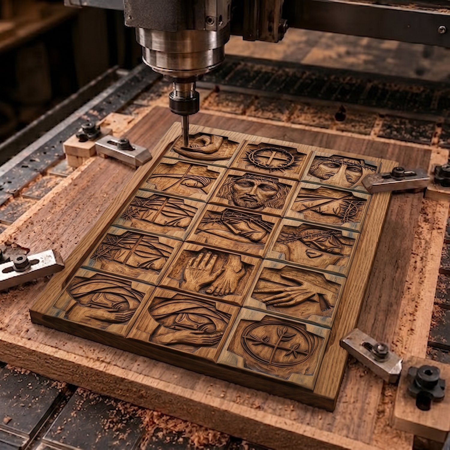 Stations of the Cross Passion of Christ CNC Relief STL bas-relief STL — view 6