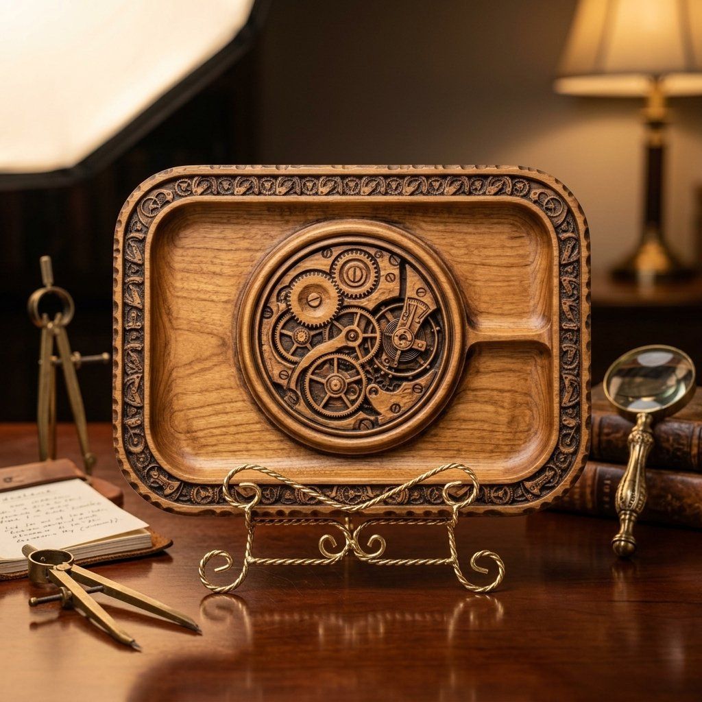 Steampunk Clockwork Gears CNC Relief STL bas-relief STL — view 14