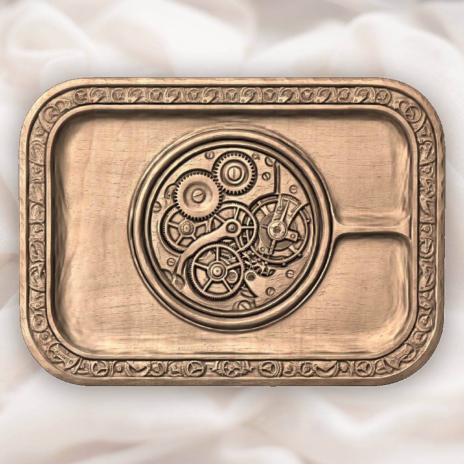 Steampunk Clockwork Gears CNC Relief STL bas-relief STL — view 4