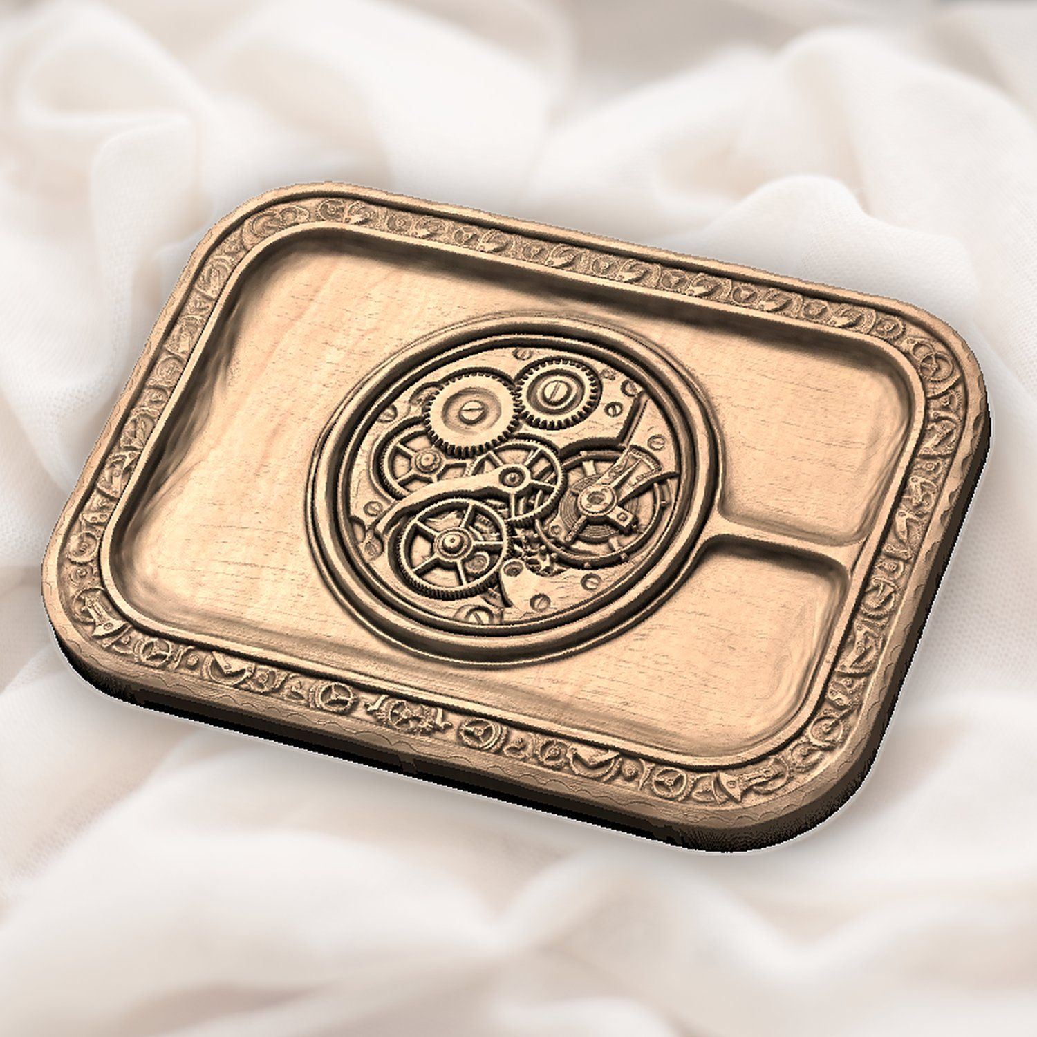 Steampunk Clockwork Gears CNC Relief STL bas-relief STL — view 5