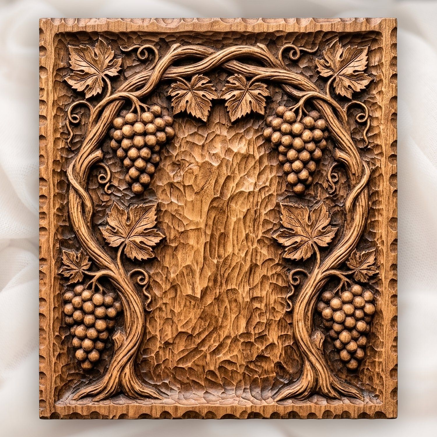 Symmetrical Grape Vine Archway CNC Relief STL bas-relief STL design