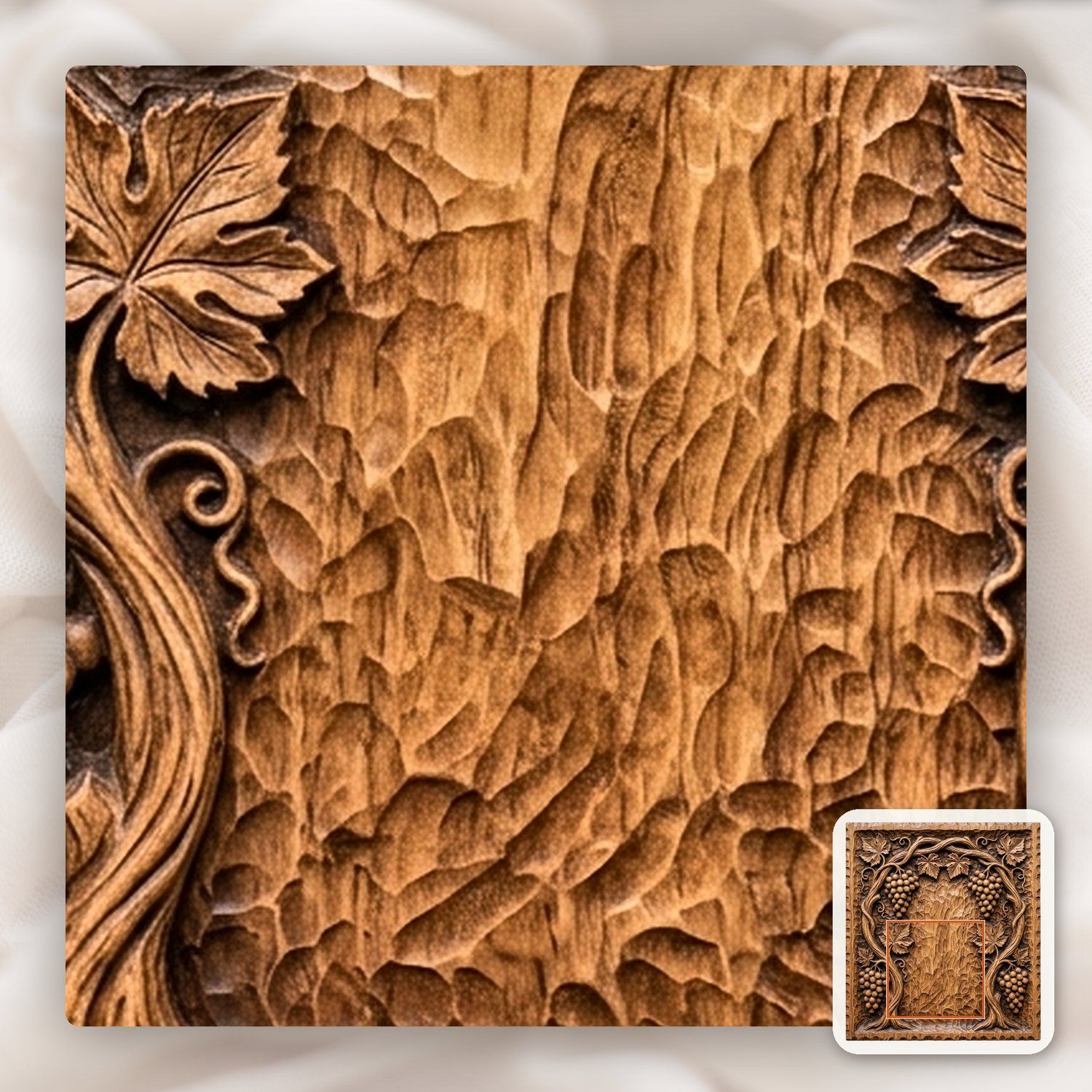 Symmetrical Grape Vine Archway CNC Relief STL bas-relief STL — view 10