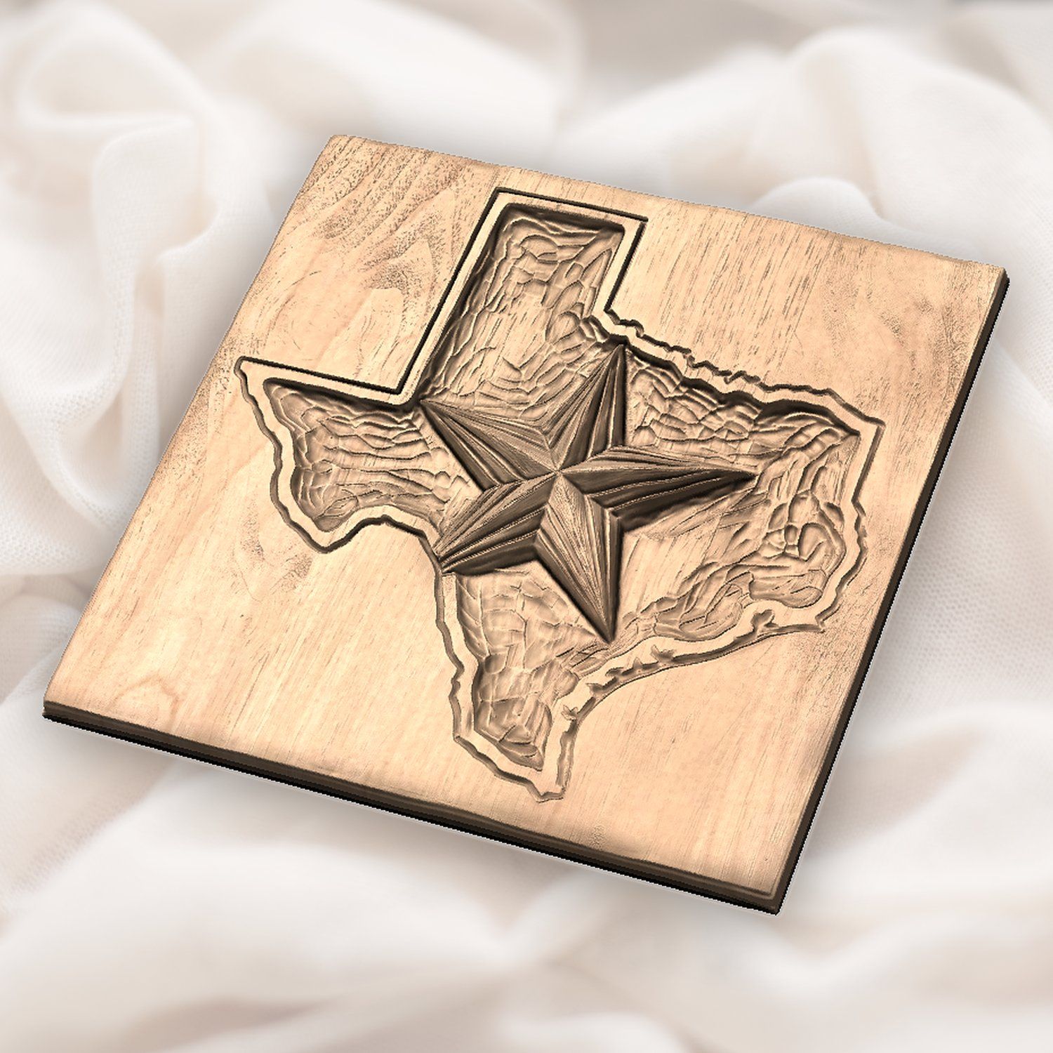 Texas State Map Lone Star CNC Relief STL bas-relief STL — view 5