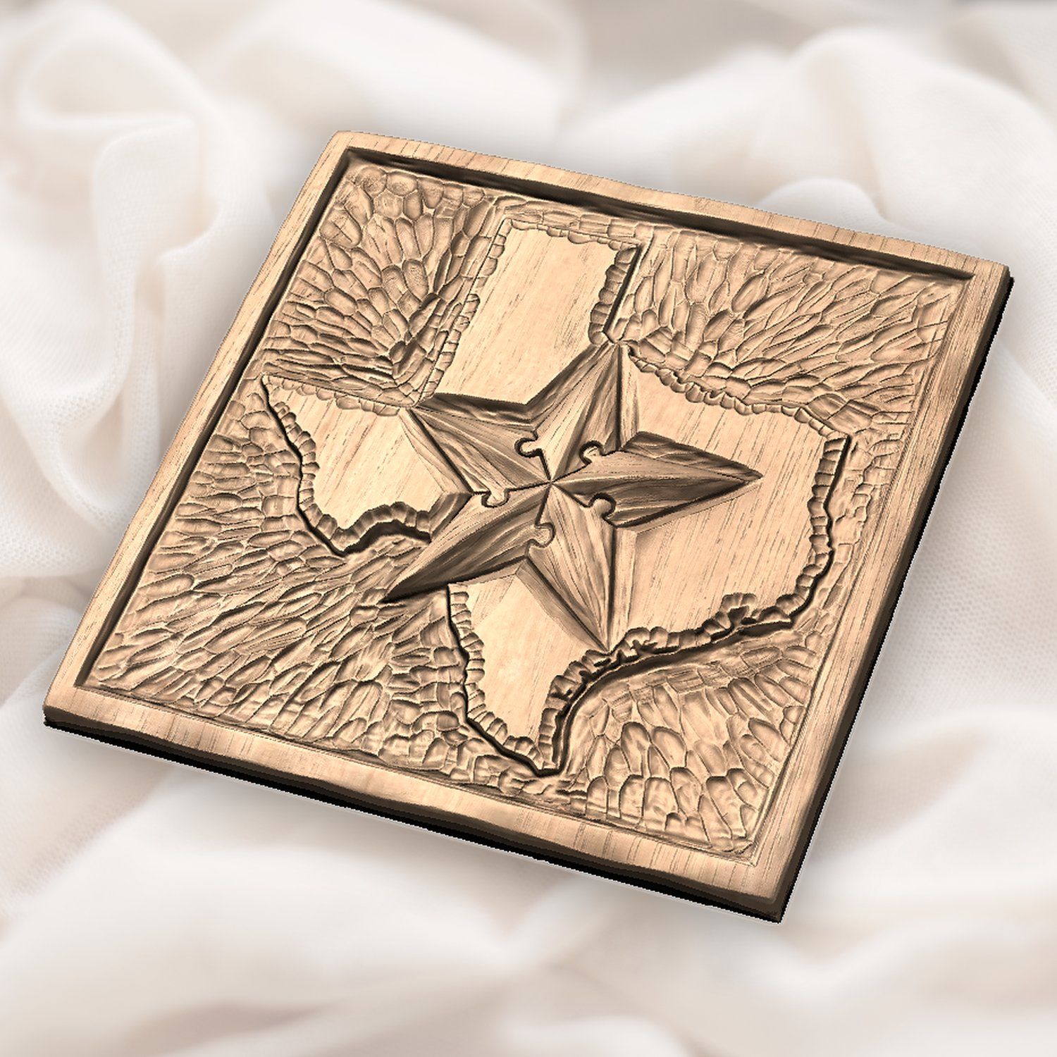 Texas State Map Lone Star CNC Relief STL bas-relief STL — view 6