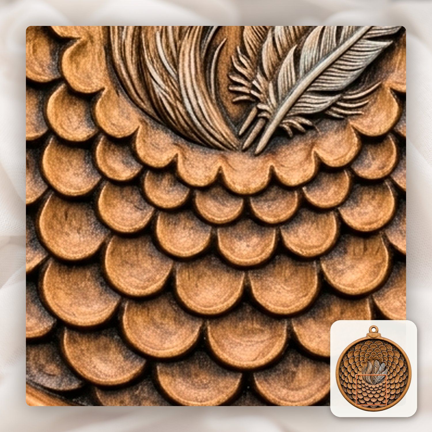 Christmas Ornament CNC Relief STL bas-relief STL — view 12
