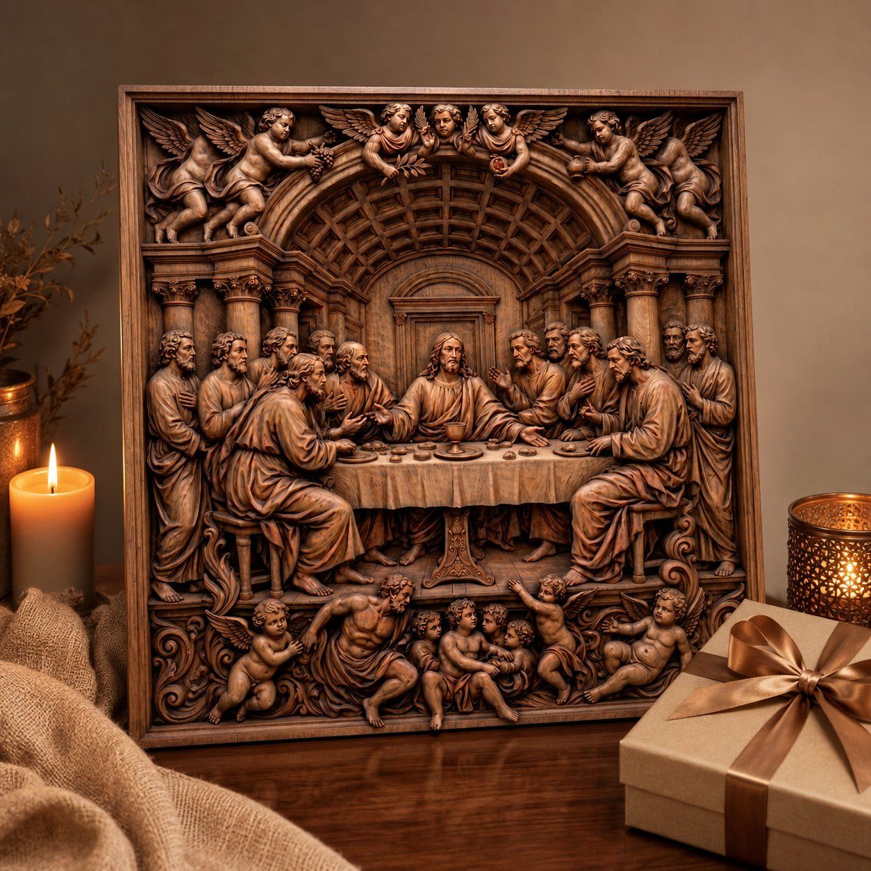 The Last Supper Jesus Apostles CNC Relief STL bas-relief STL — view 10