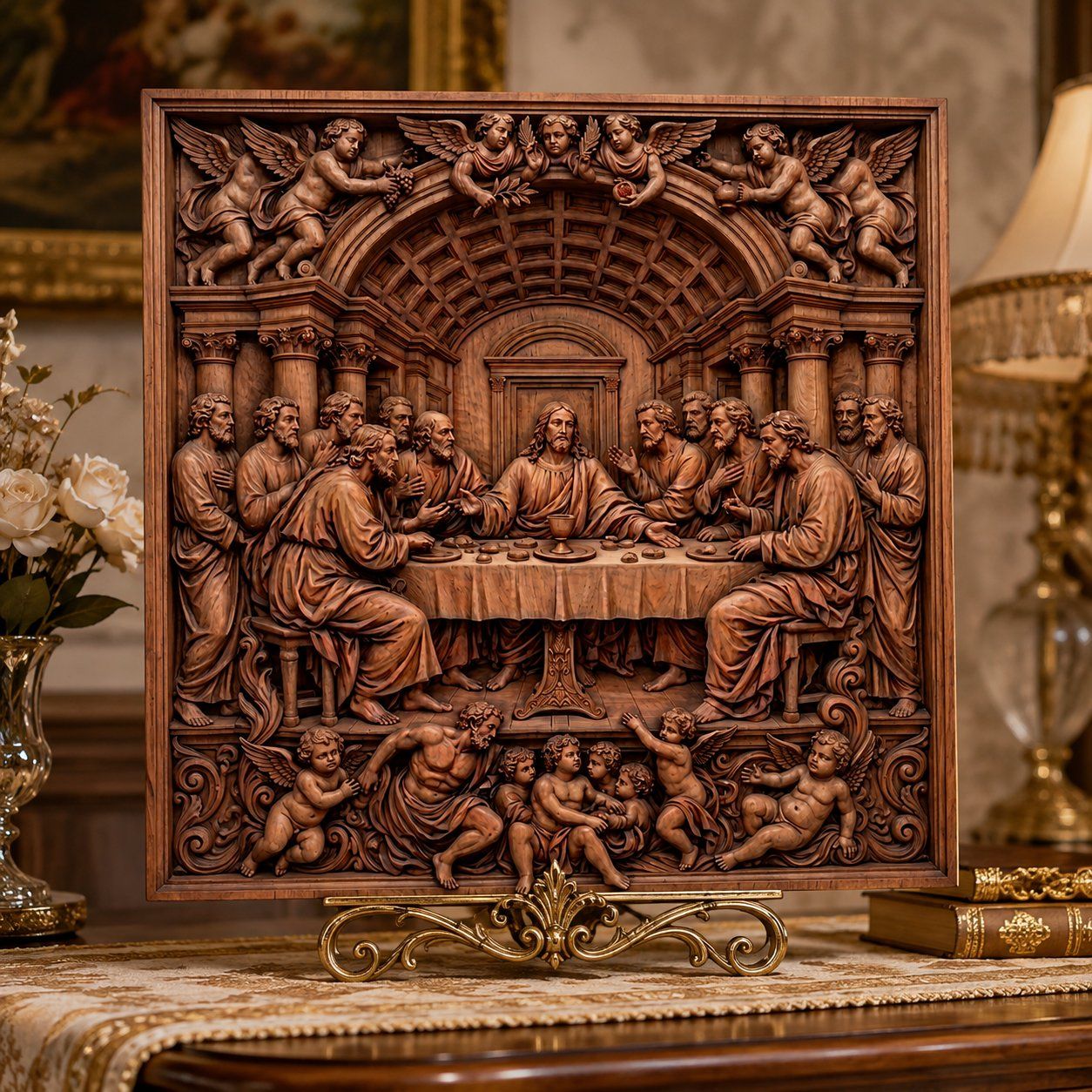 The Last Supper Jesus Apostles CNC Relief STL bas-relief STL — view 8
