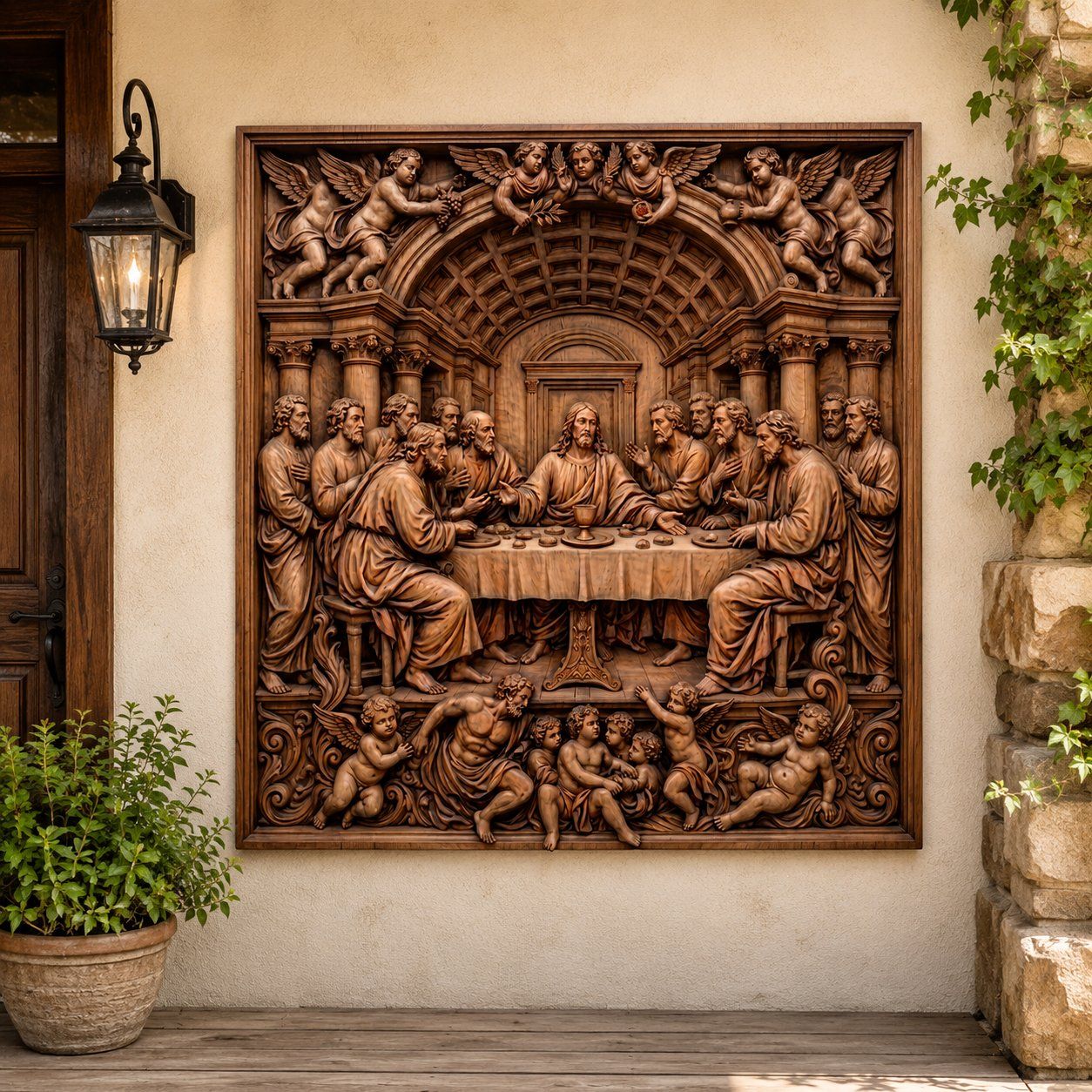 The Last Supper Jesus Apostles CNC Relief STL bas-relief STL — view 9