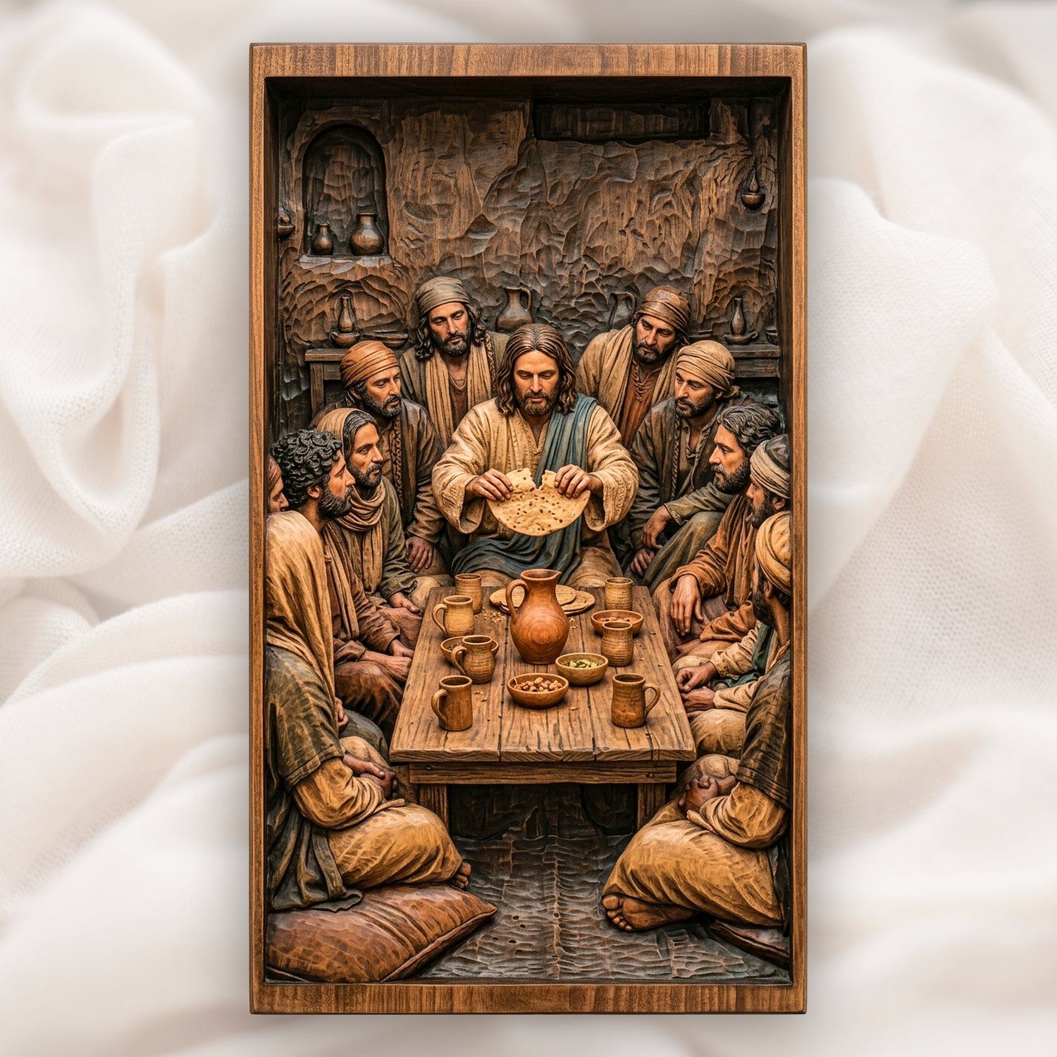 The Last Supper Jesus Apostles CNC Relief STL bas-relief STL design