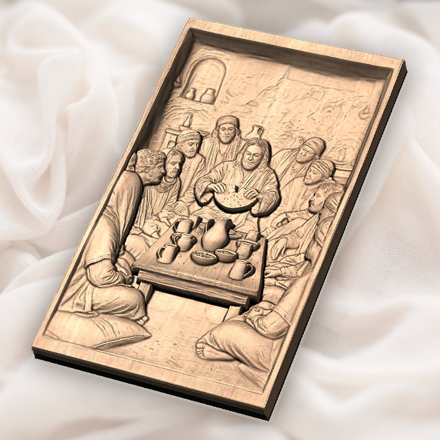 The Last Supper Jesus Apostles CNC Relief STL bas-relief STL — view 4