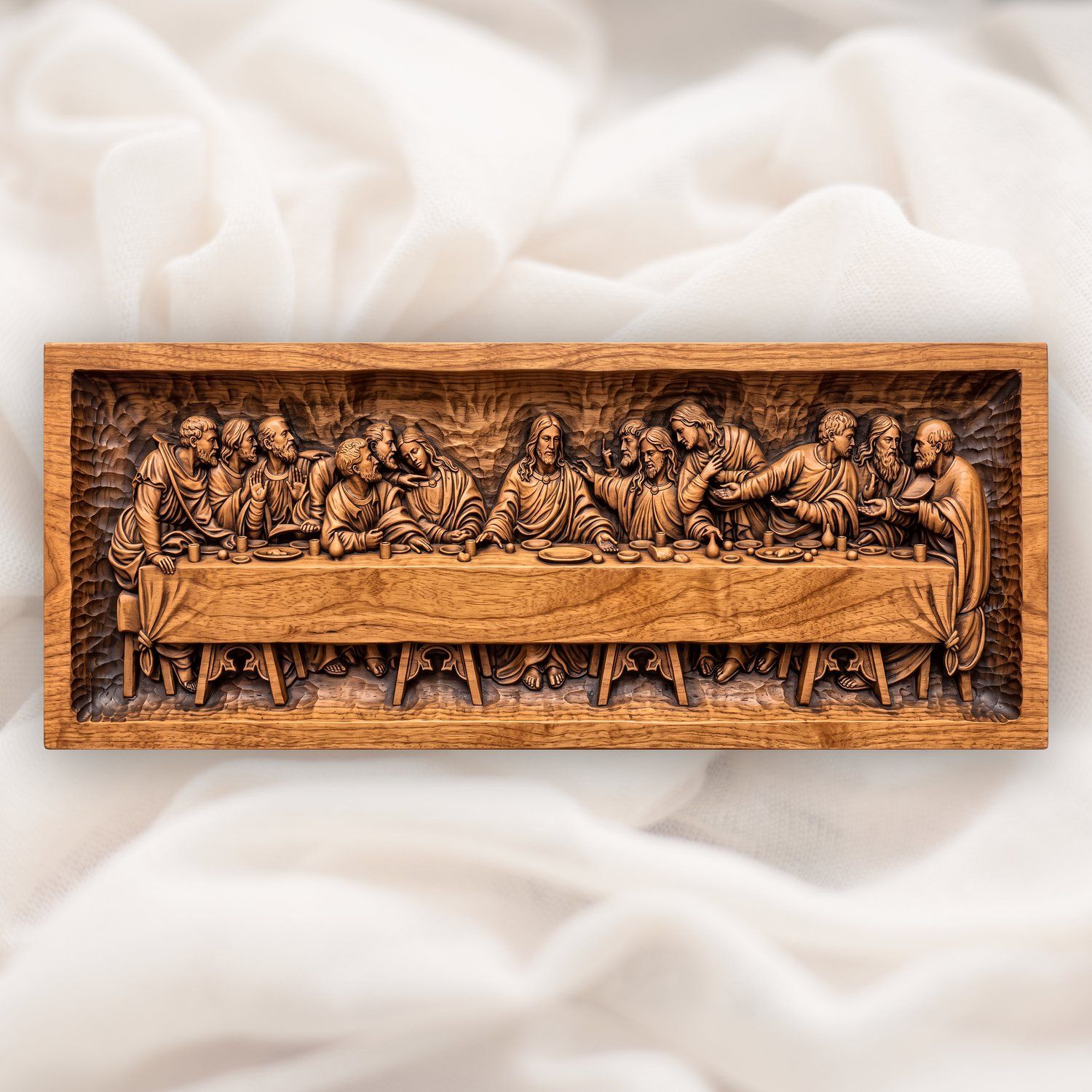 The Last Supper Scene CNC Relief STL bas-relief STL — view 11