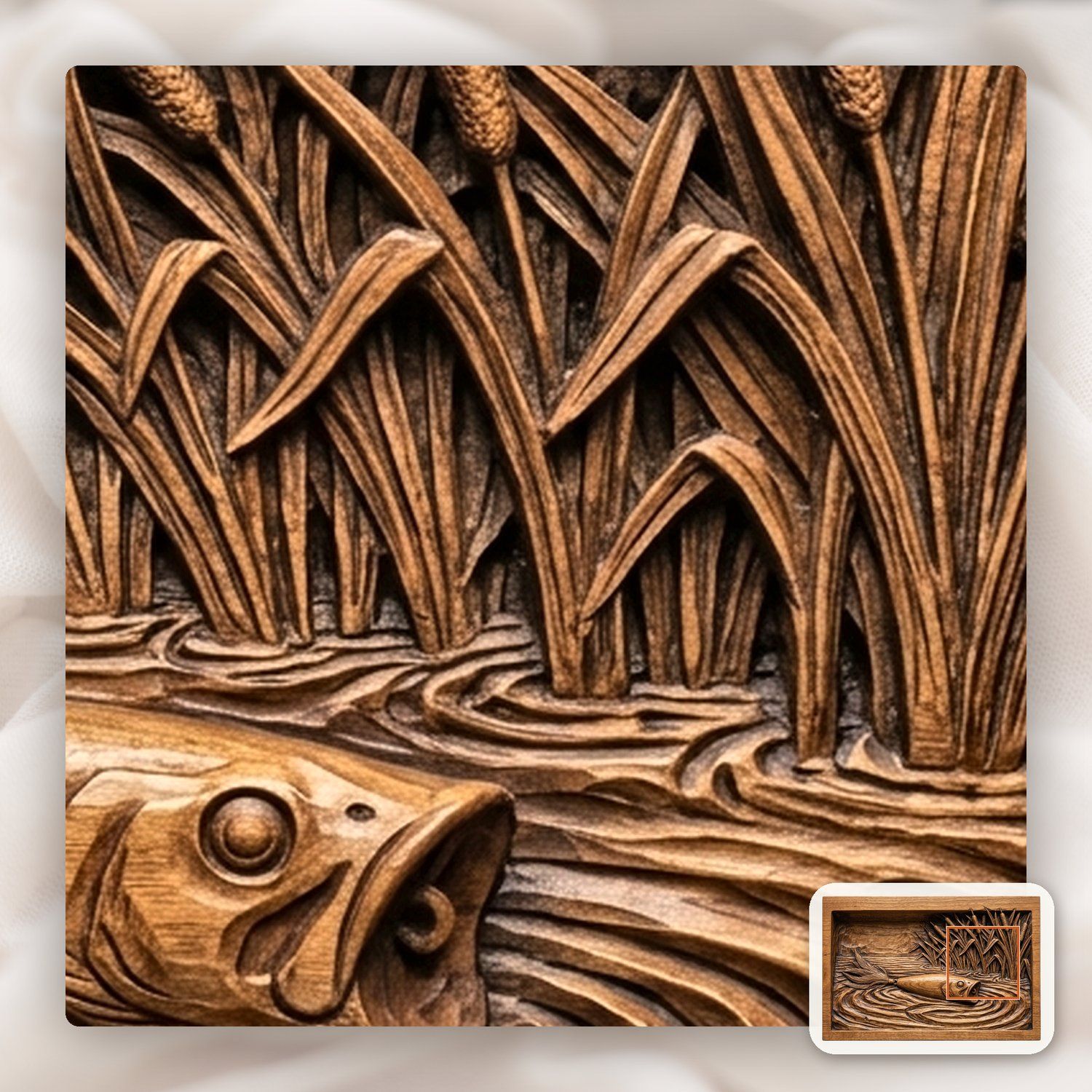 Topwater Popper Fishing Lure CNC Relief STL bas-relief STL — view 11