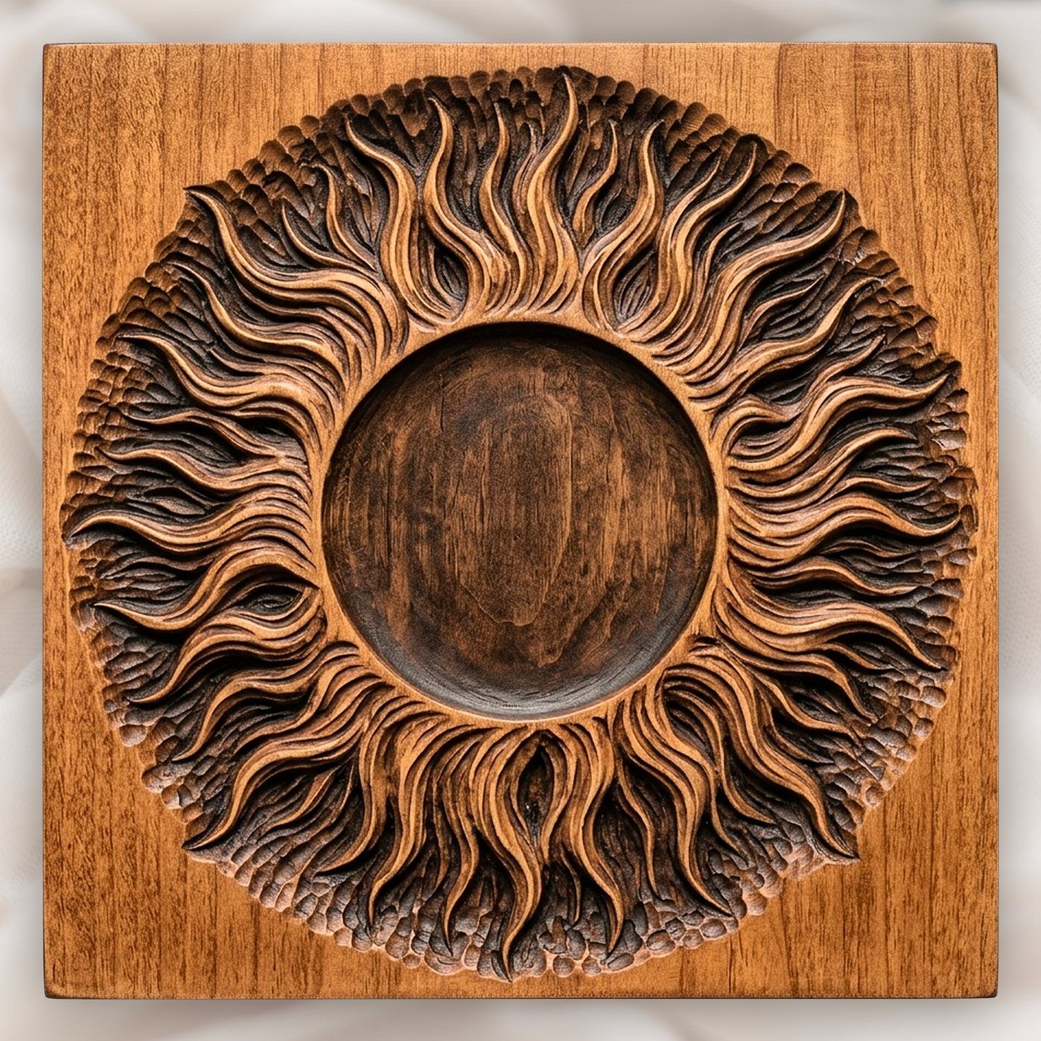 Total Solar Eclipse Sun Corona CNC Relief STL bas-relief STL design