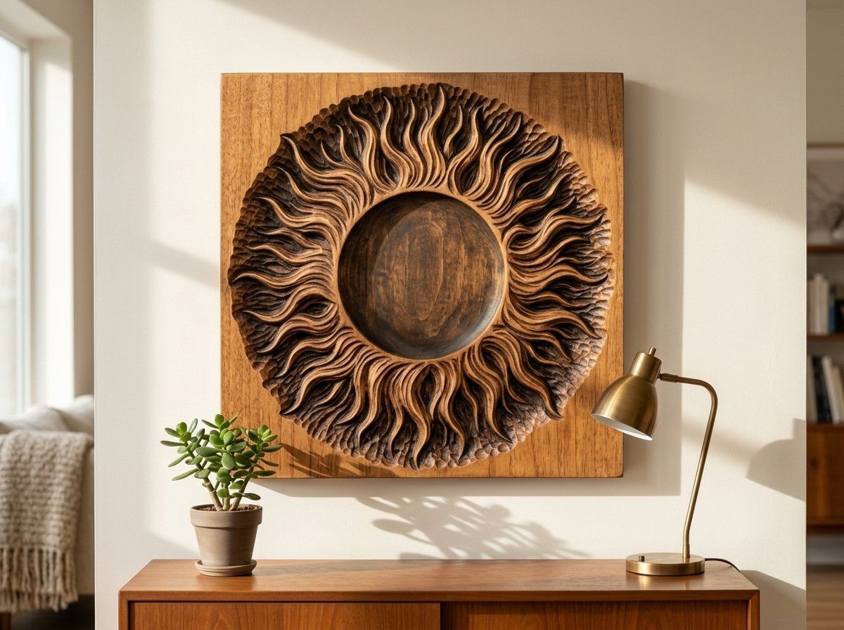 Total Solar Eclipse Sun Corona CNC Relief STL bas-relief STL — view 12