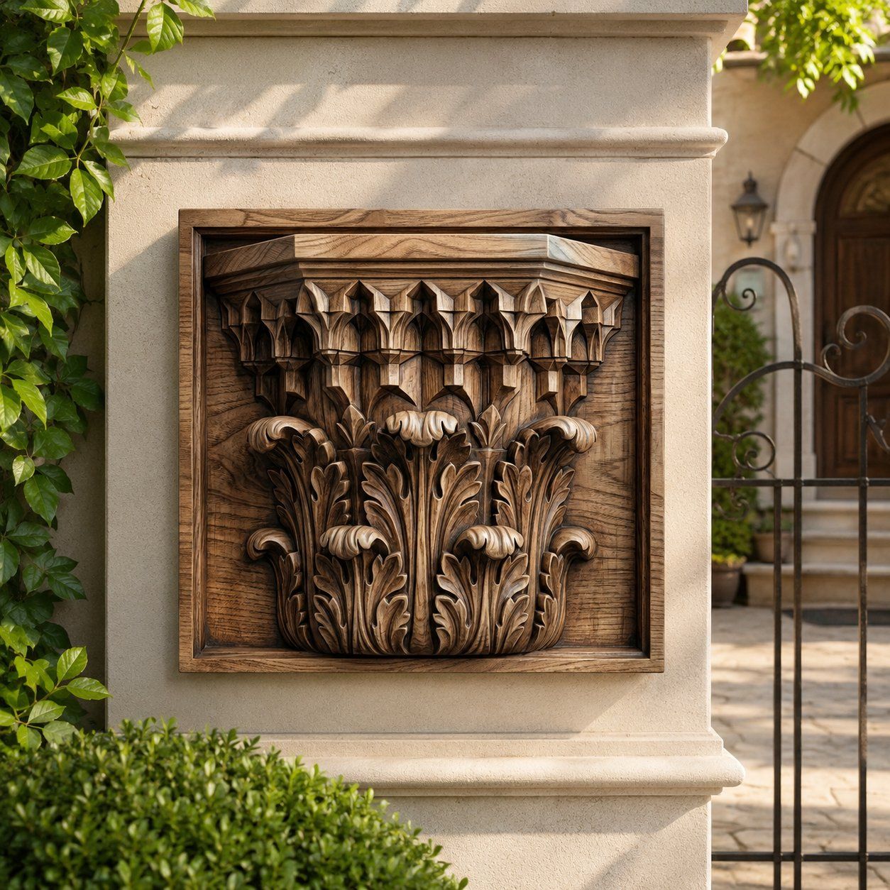 Traditional Acanthus Leaf Architectural Corbel CNC Relief STL bas-relief STL — view 7