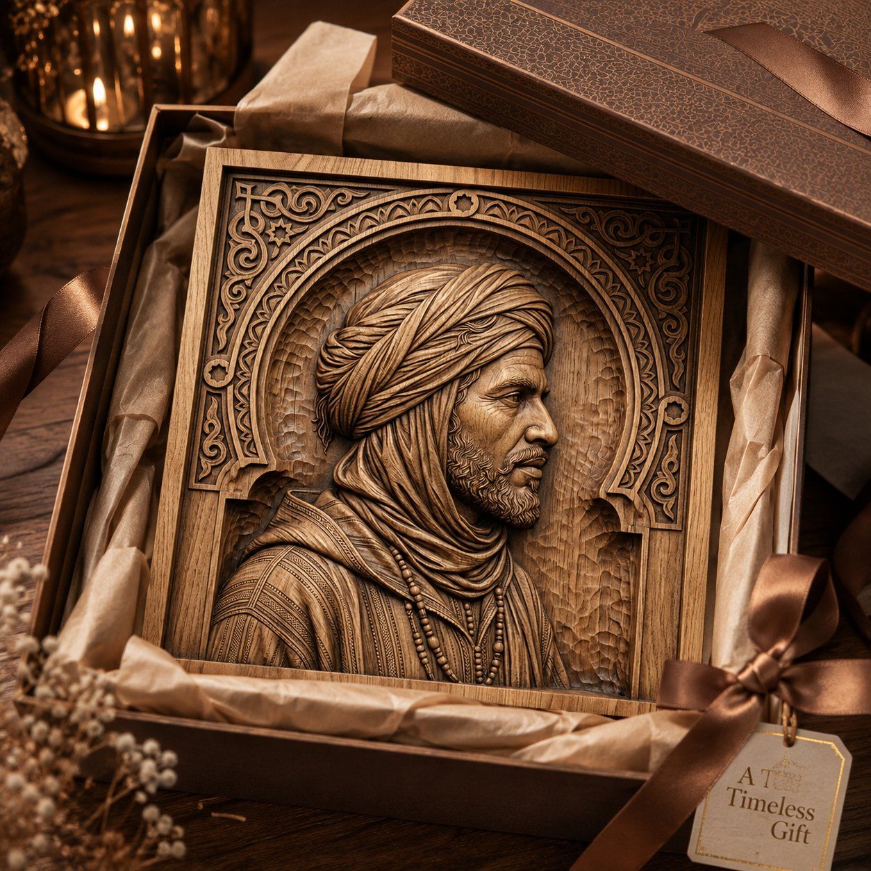 Traditional Berber Portrait CNC Relief STL bas-relief STL — view 10