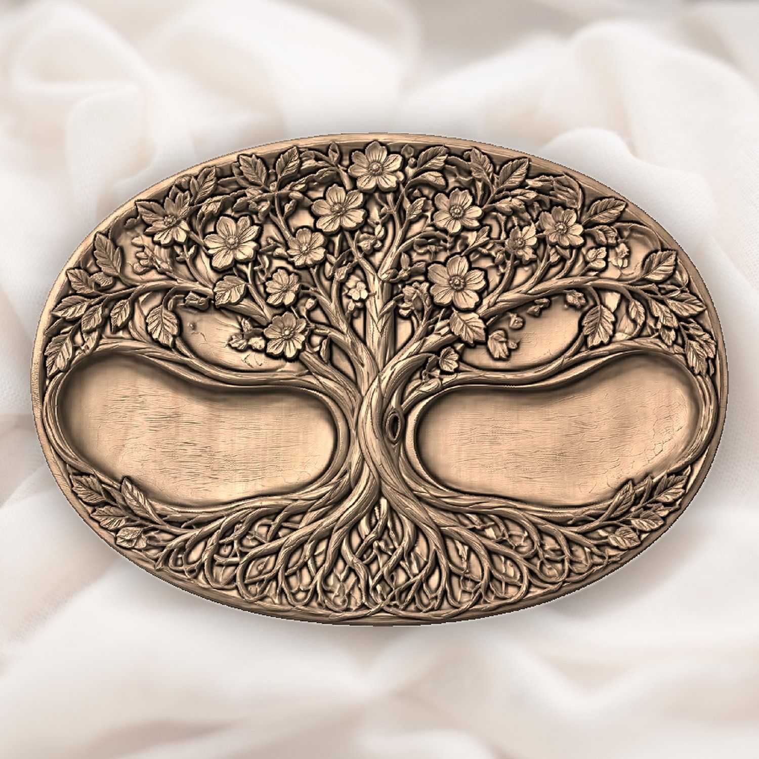Tree of Life Floral Roots CNC Relief STL bas-relief STL — view 4