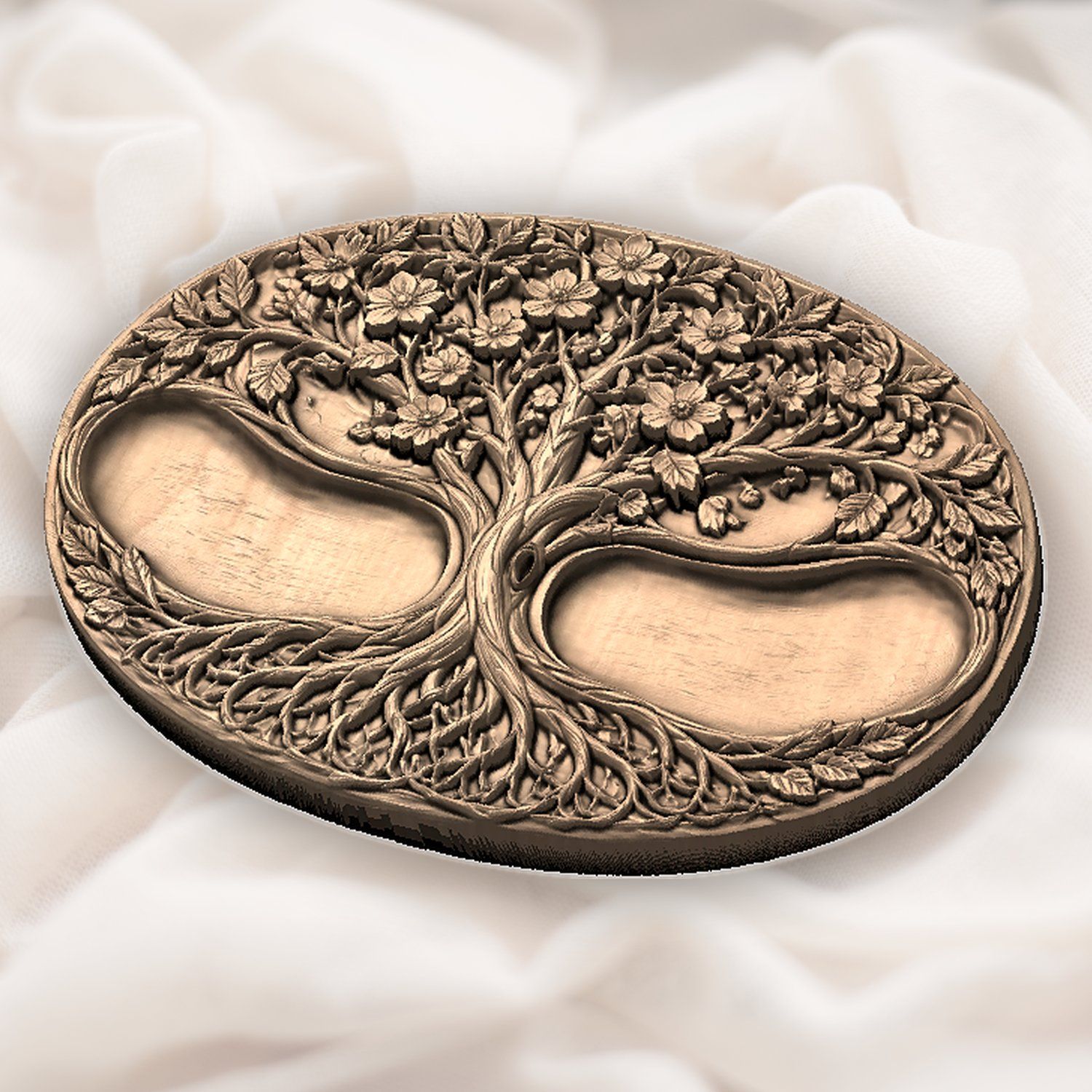Tree of Life Floral Roots CNC Relief STL bas-relief STL — view 5