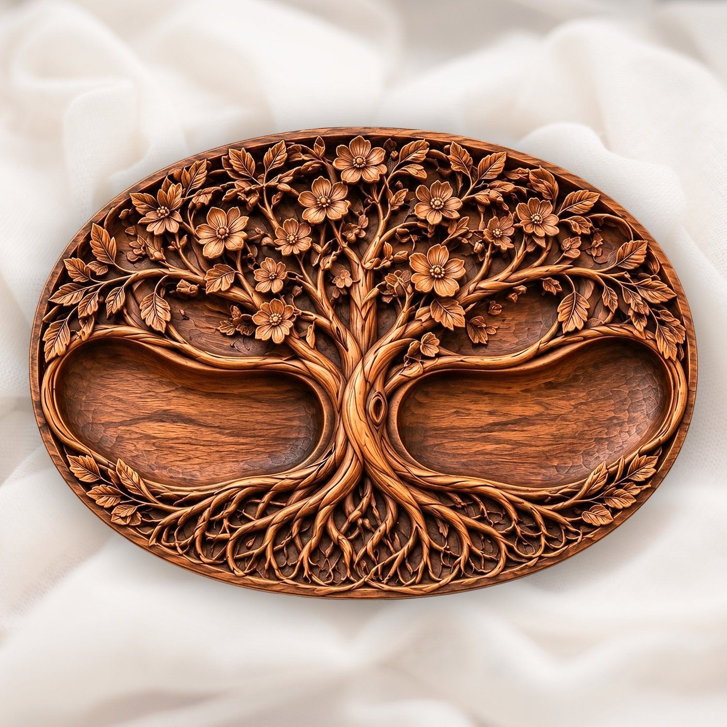 Tree of Life Sectional Tray Bundle CNC Relief STL bas-relief STL — view 3