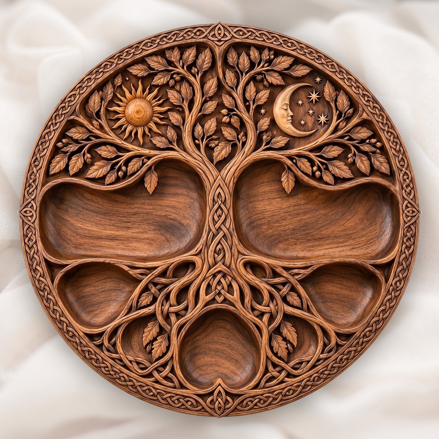 Tree of Life Sectional Tray Bundle CNC Relief STL bas-relief STL — view 4