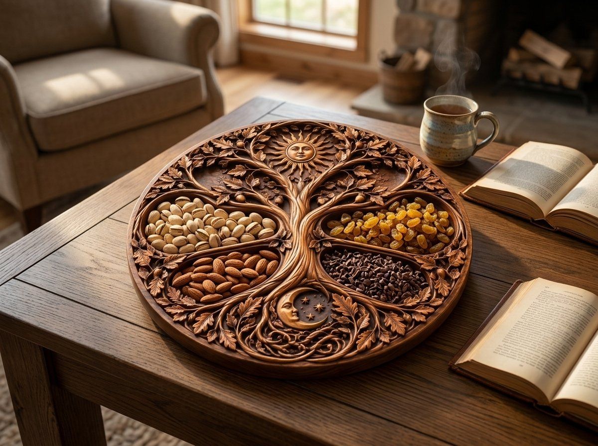 Tree of Life Sun Moon CNC Relief STL bas-relief STL — view 14