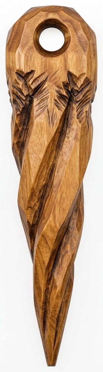 Twisted Forest Icicle Ornament CNC Relief STL bas-relief STL — view 12