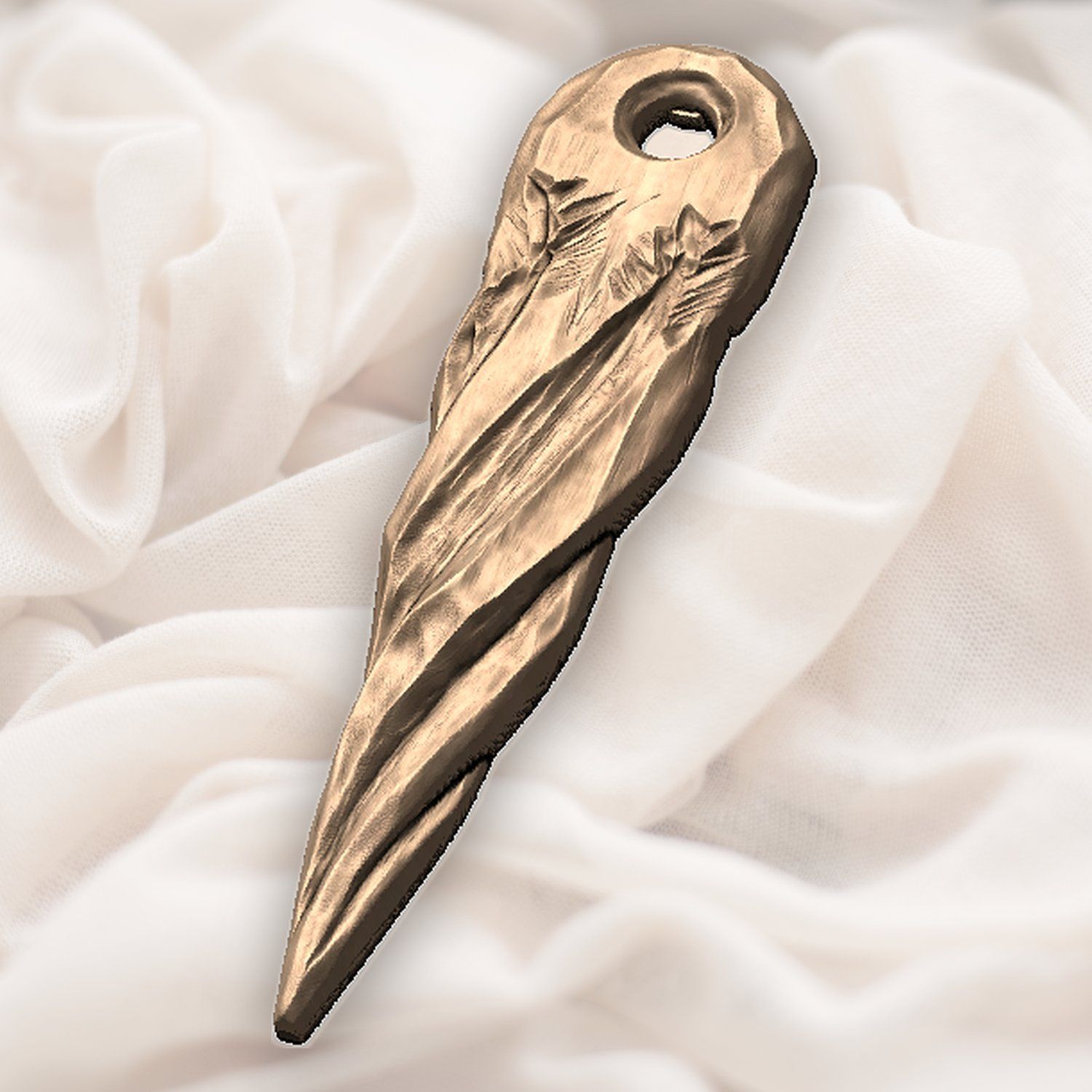 Twisted Forest Icicle Ornament CNC Relief STL bas-relief STL — view 5