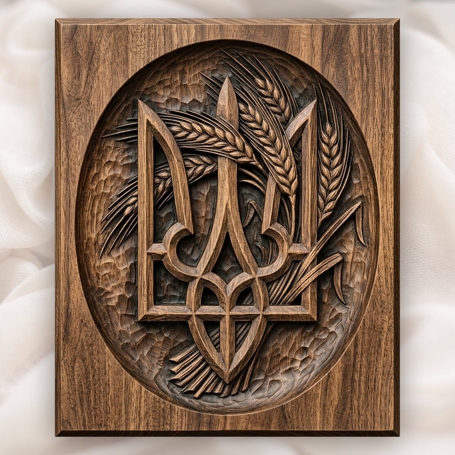 Ukrainian Tryzub Trident CNC Relief STL bas-relief STL design