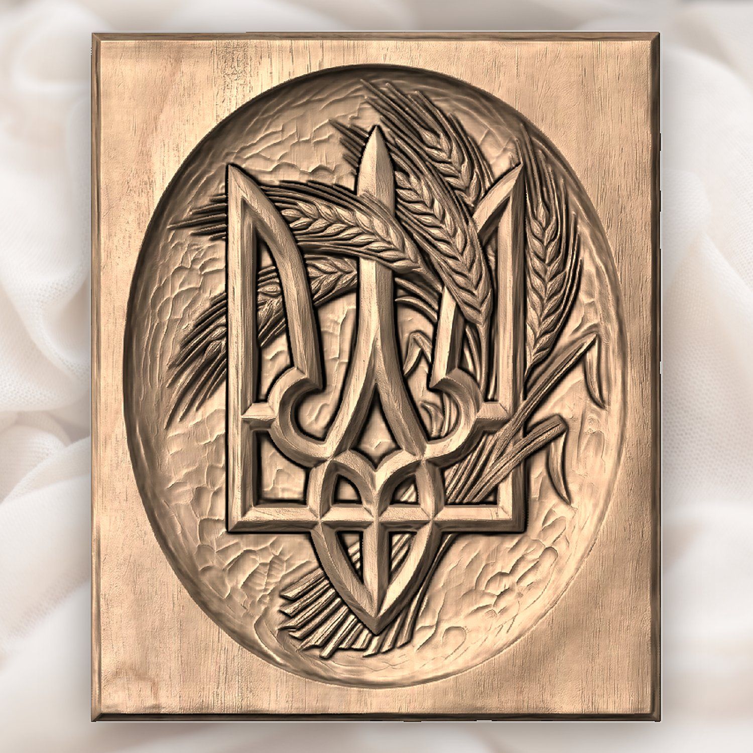 Ukrainian Tryzub Trident CNC Relief STL bas-relief STL — view 3