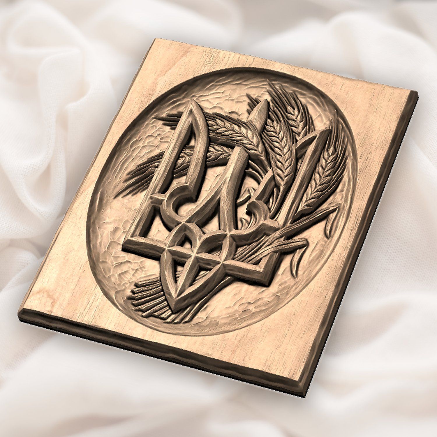 Ukrainian Tryzub Trident CNC Relief STL bas-relief STL — view 4