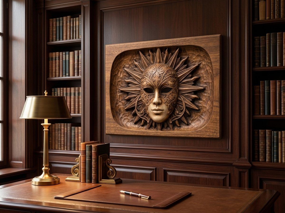 Venetian Volto Sunburst CNC Relief STL bas-relief STL — view 14