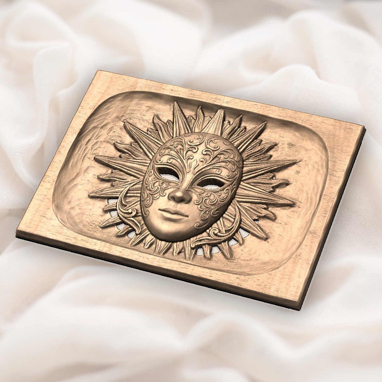 Venetian Volto Sunburst CNC Relief STL bas-relief STL — view 6