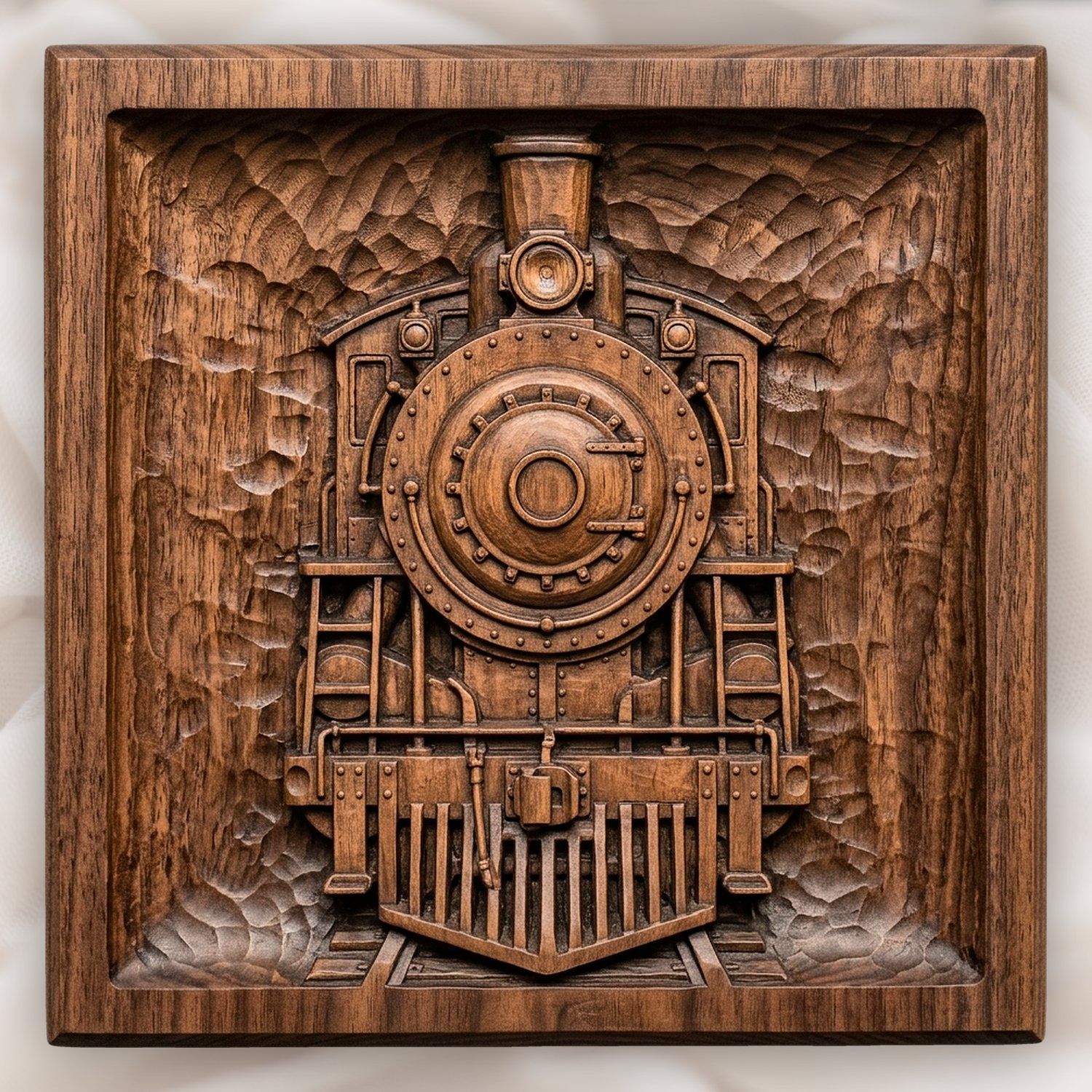 Victorian Steam Locomotive Train CNC Relief STL bas-relief STL design