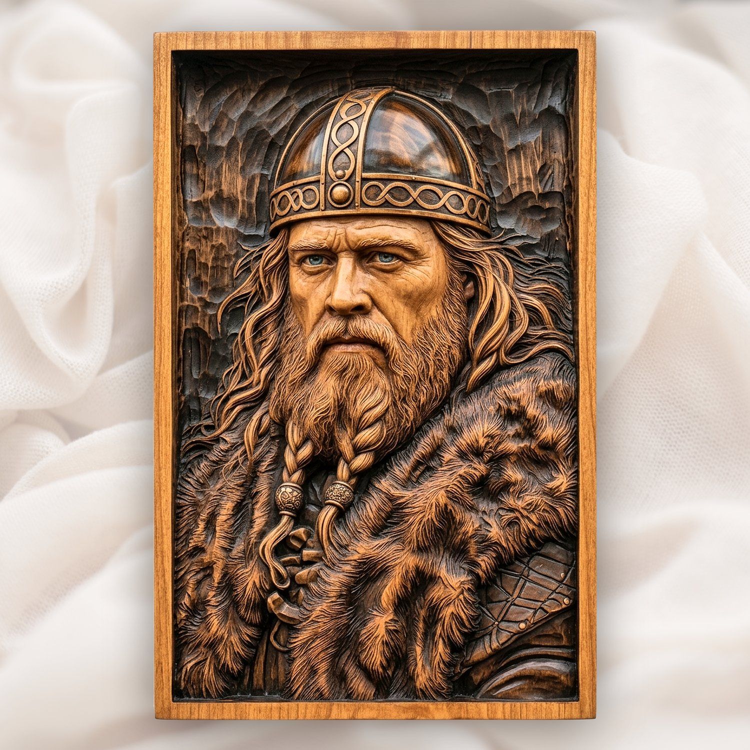 Viking Warrior Chieftain CNC Relief STL bas-relief STL design