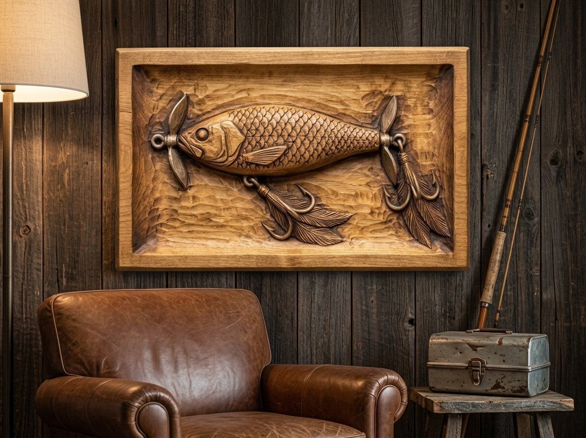 Vintage Propeller Fishing Lure CNC Relief STL bas-relief STL — view 13