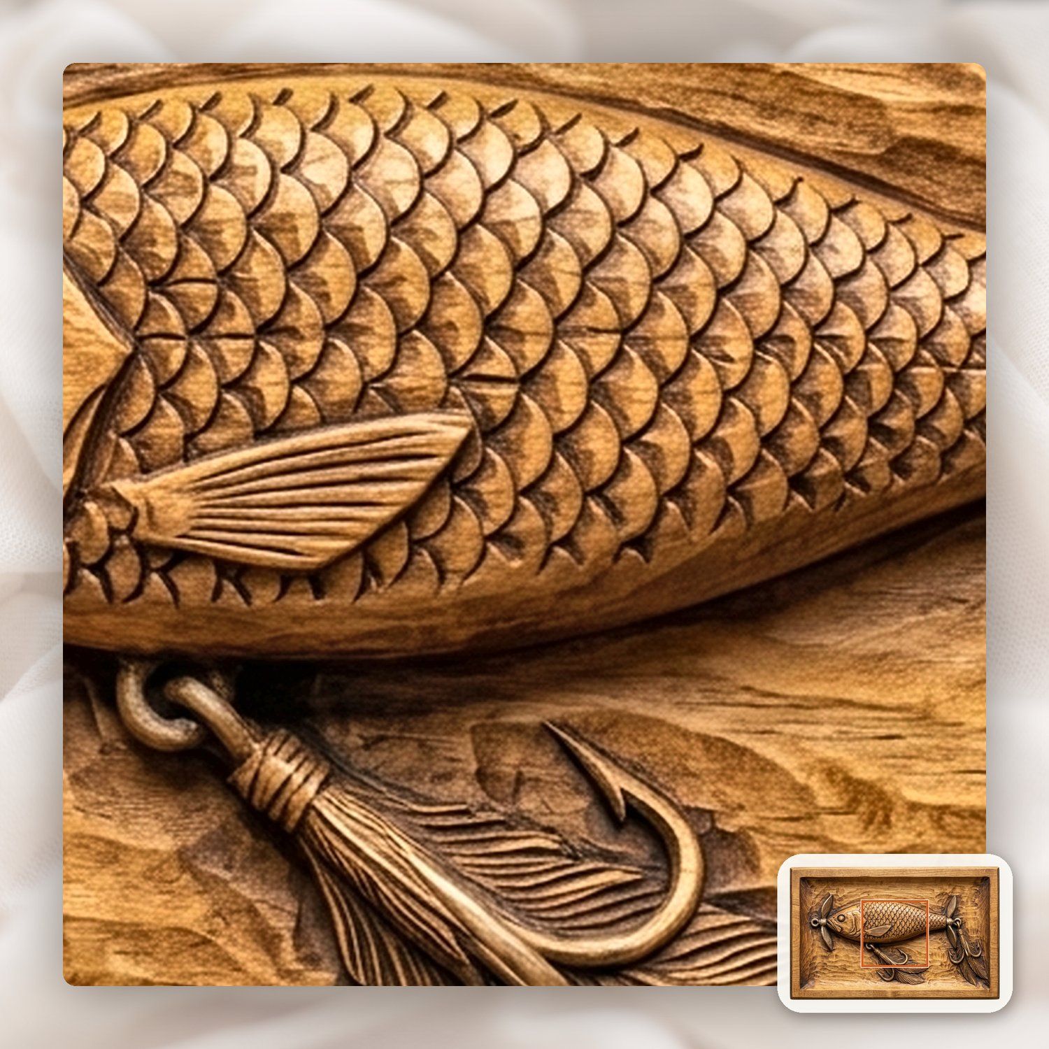 Vintage Propeller Fishing Lure CNC Relief STL bas-relief STL — view 11