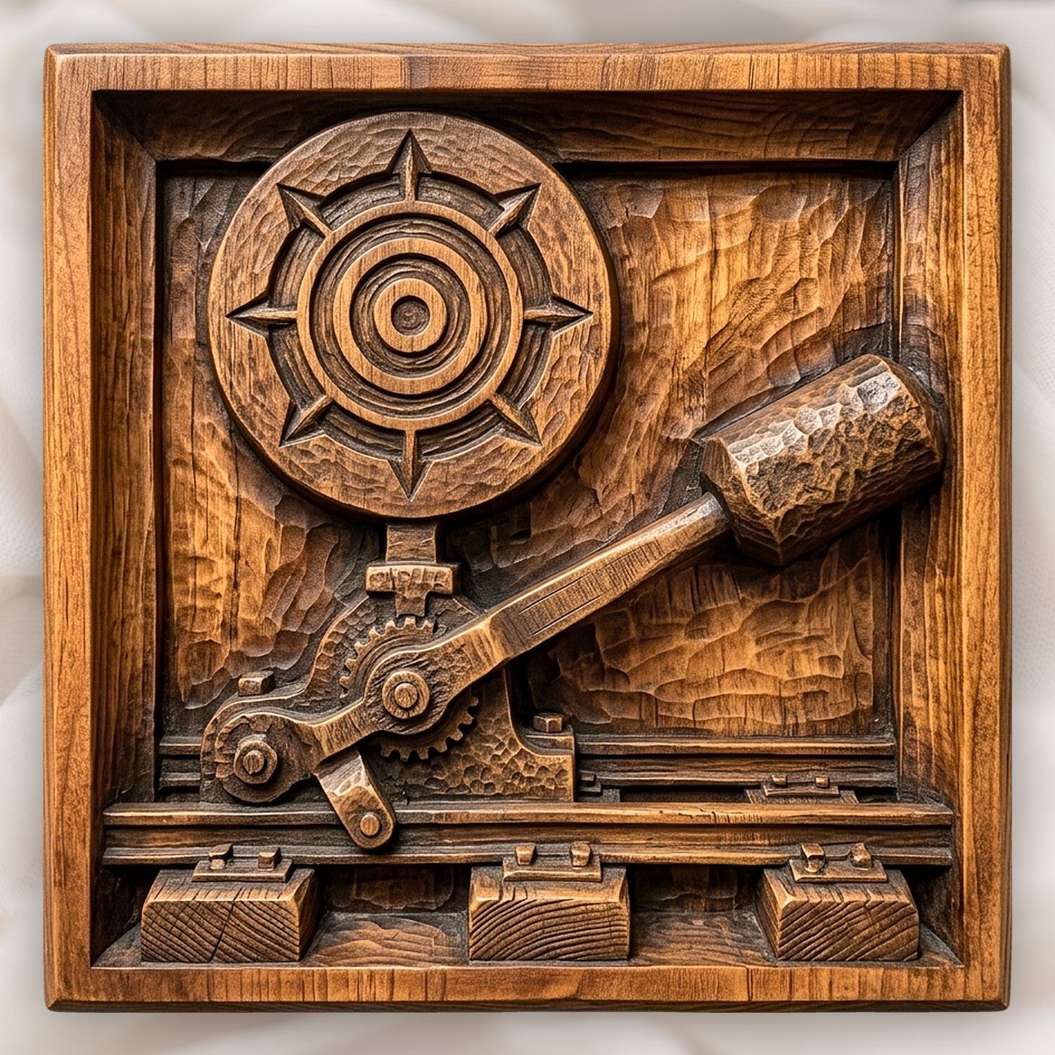 Vintage Railroad Track Switch Stand CNC Relief STL bas-relief STL design