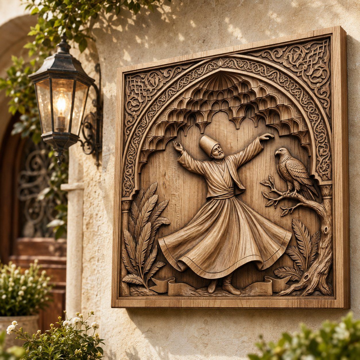Whirling Dervish Sufi Art CNC Relief STL bas-relief STL — view 7