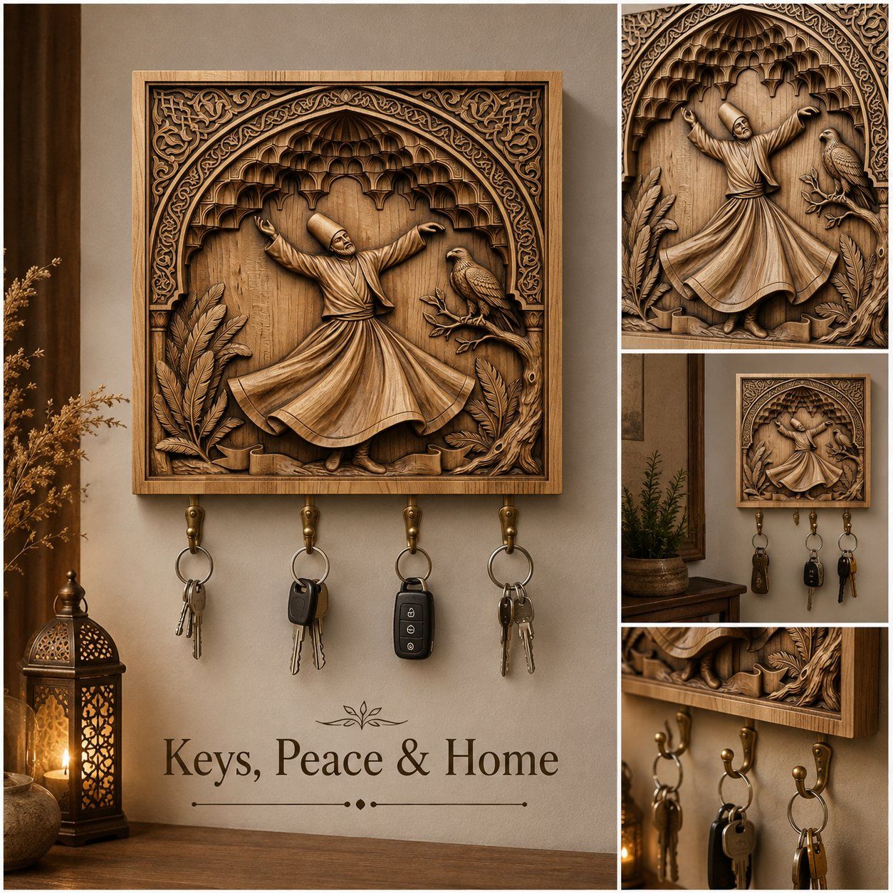 Whirling Dervish Sufi Art CNC Relief STL bas-relief STL — view 9
