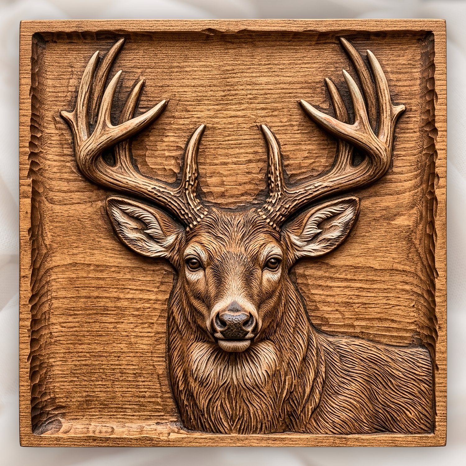Whitetail Buck Deer CNC Relief STL bas-relief STL design
