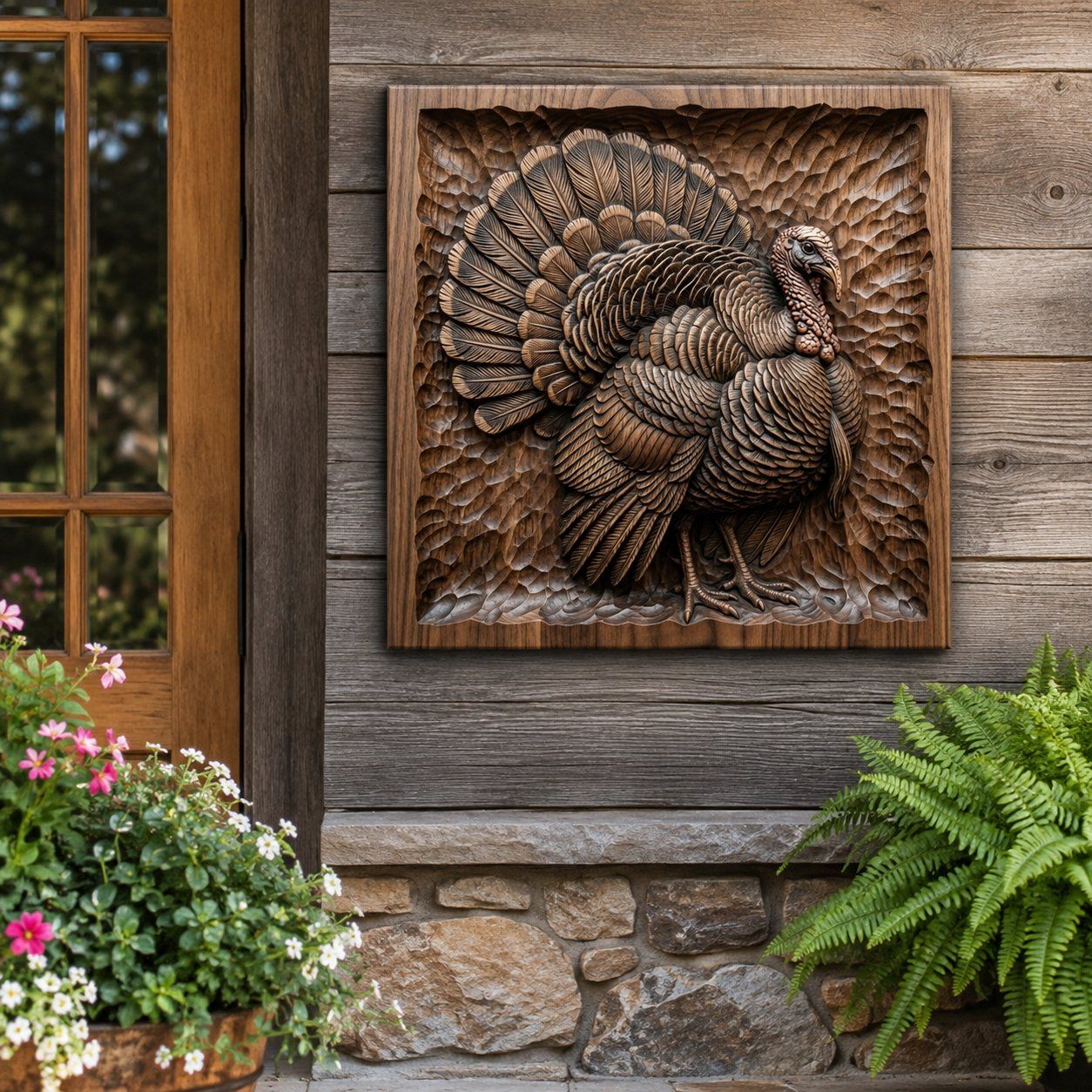 Wild Turkey Hunting Trophy CNC Relief STL bas-relief STL — view 8