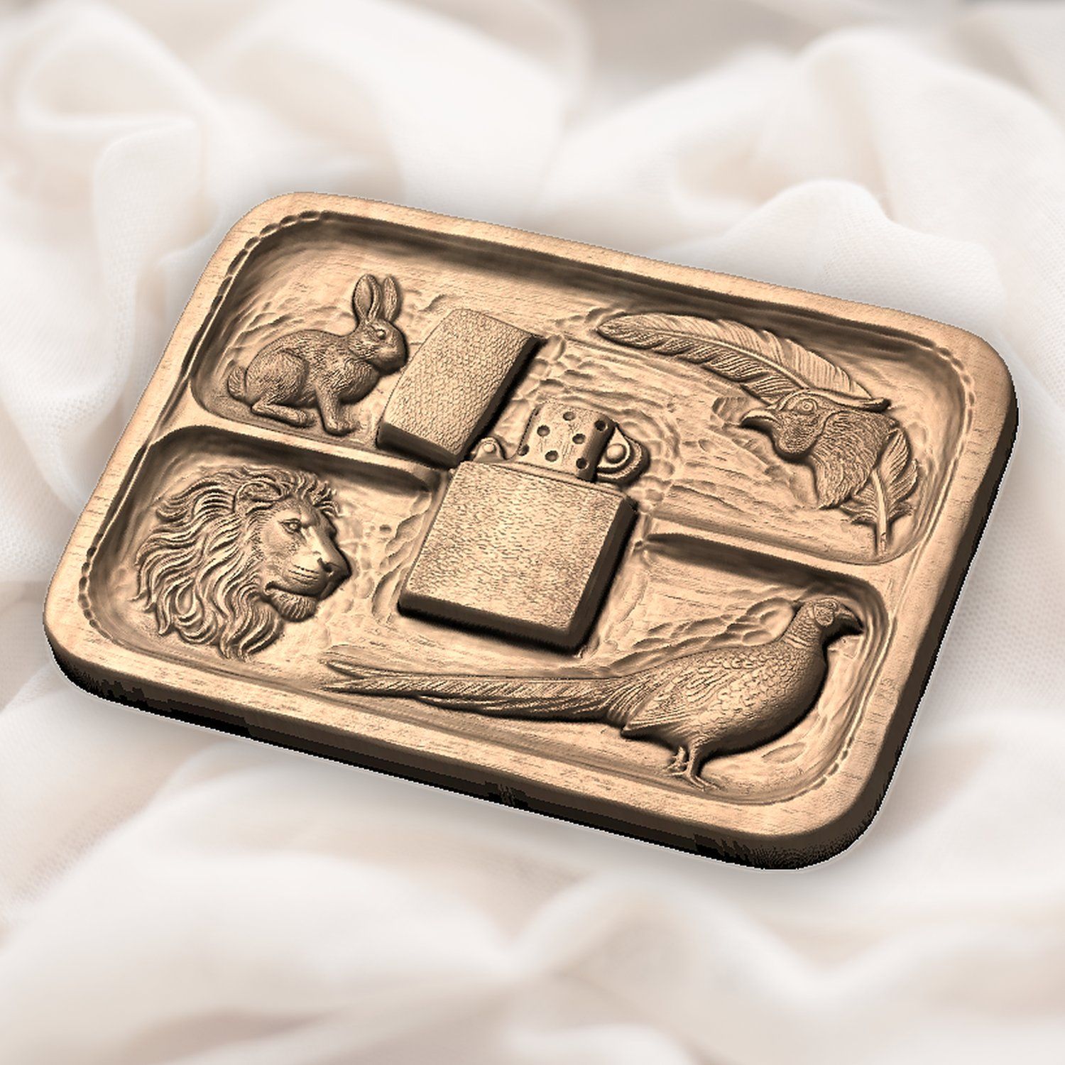 Wildlife Lighter Panel CNC Relief STL bas-relief STL — view 5
