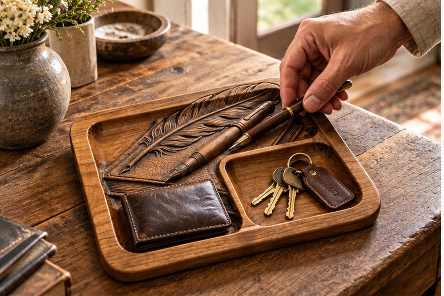 Valet Tray CNC Relief STL bas-relief STL design
