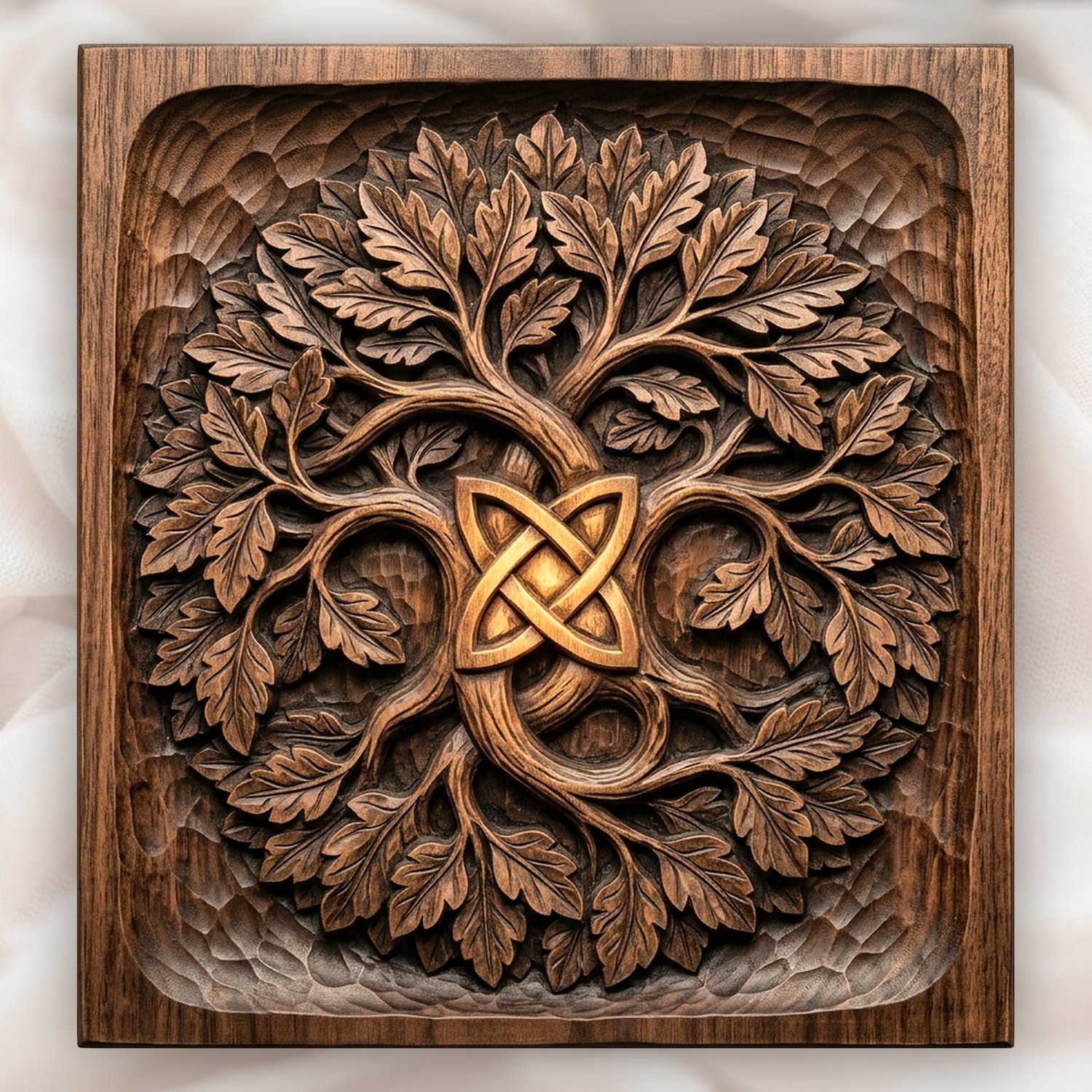 Yggdrasil Tree of Life Celtic Knot CNC Relief STL bas-relief STL design