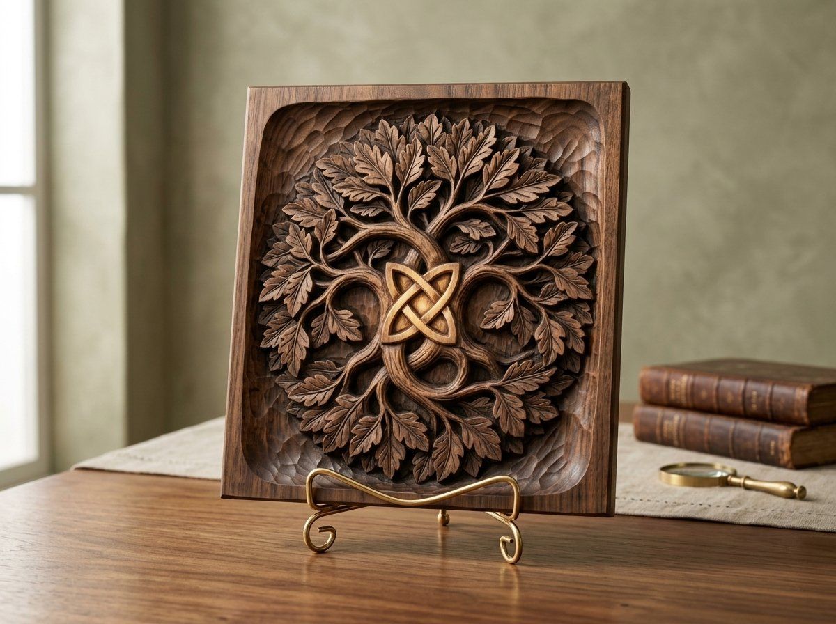 Yggdrasil Tree of Life Celtic Knot CNC Relief STL bas-relief STL — view 13