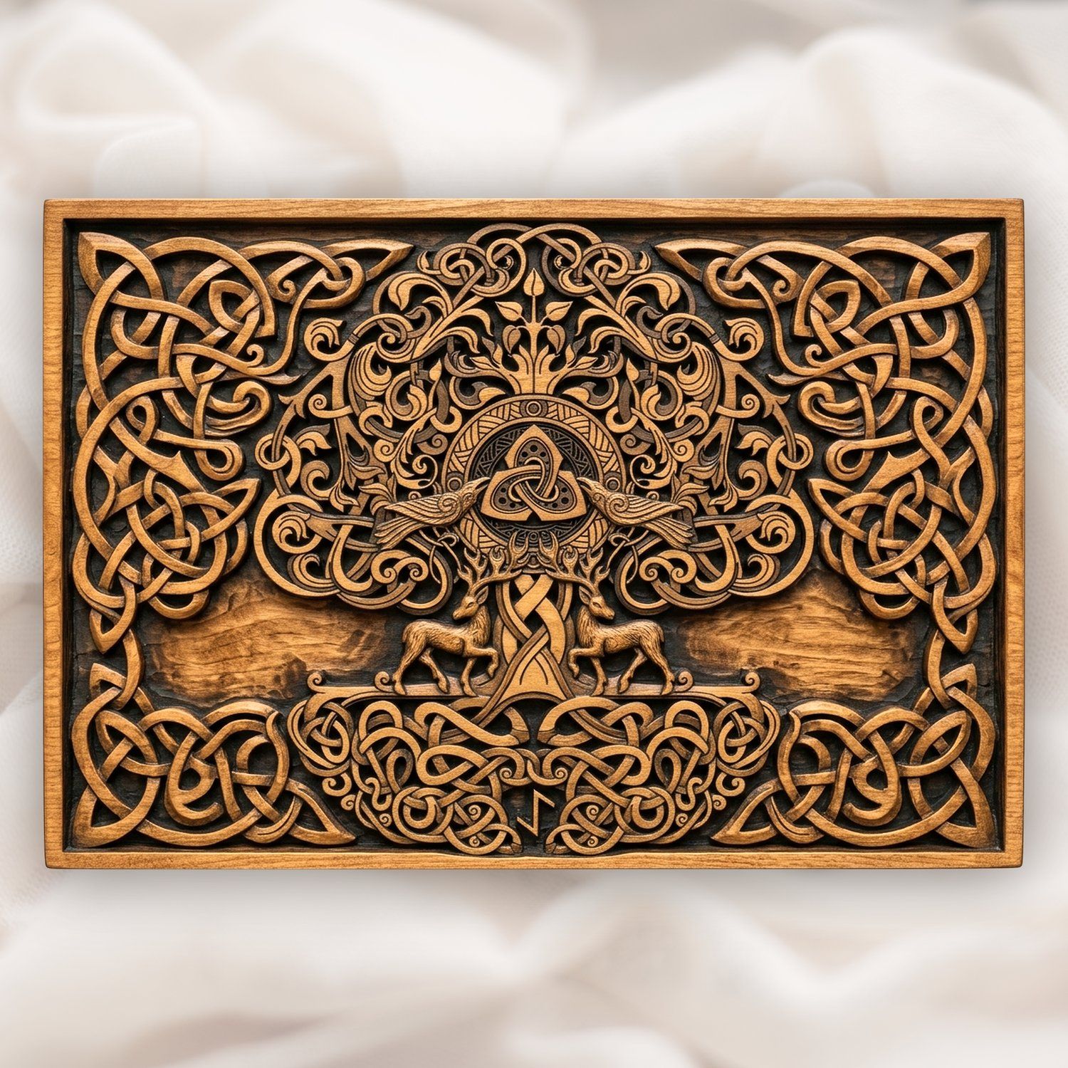 Yggdrasil Tree of Life CNC Relief STL bas-relief STL design