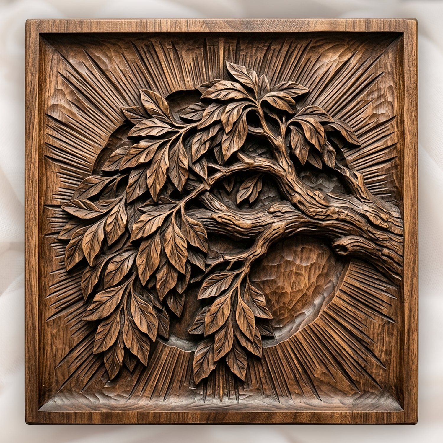Yggdrasil Tree of Life Majestic Branch CNC Relief STL bas-relief STL design