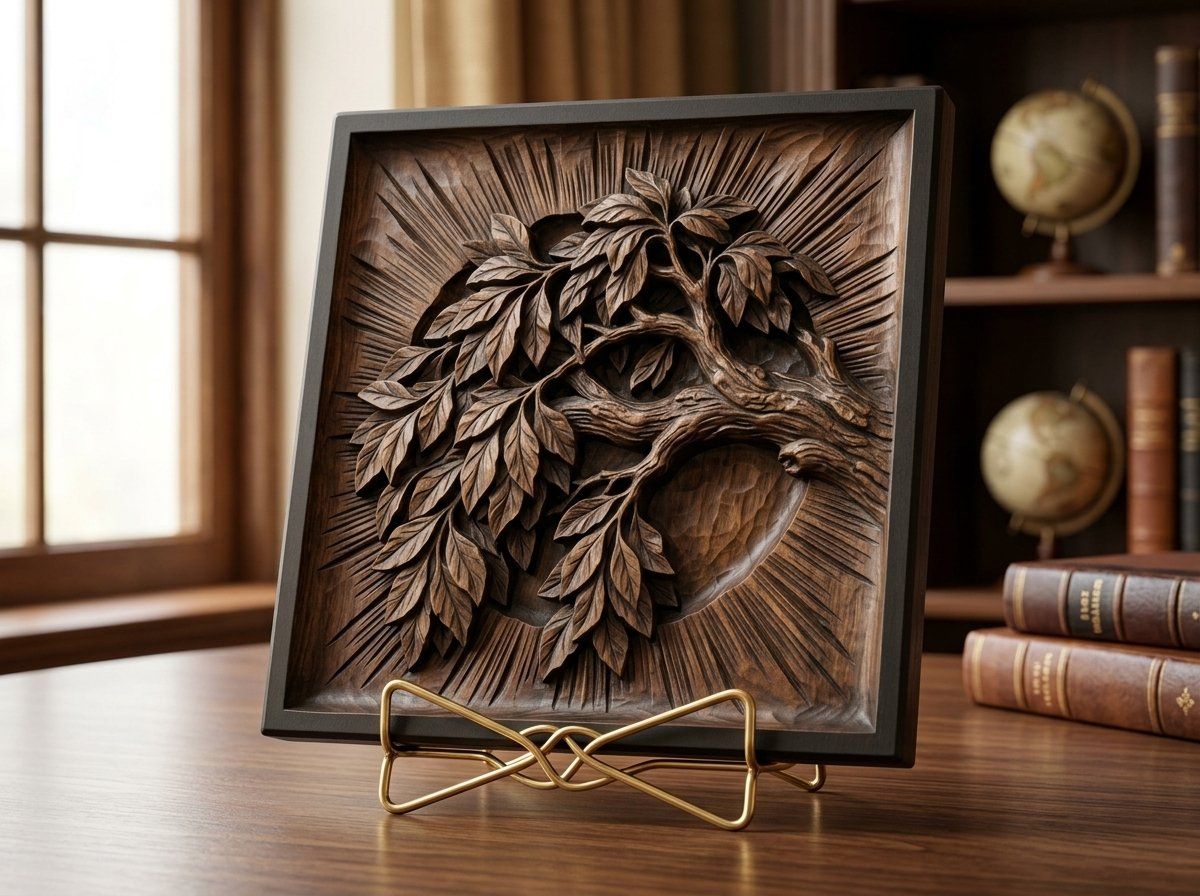 Yggdrasil Tree of Life Majestic Branch CNC Relief STL bas-relief STL — view 13